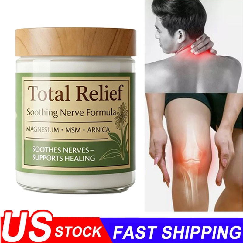 Total Relie-f Magnesium Cream, Nerve Relief Magnesium Soothing Cream 80g US