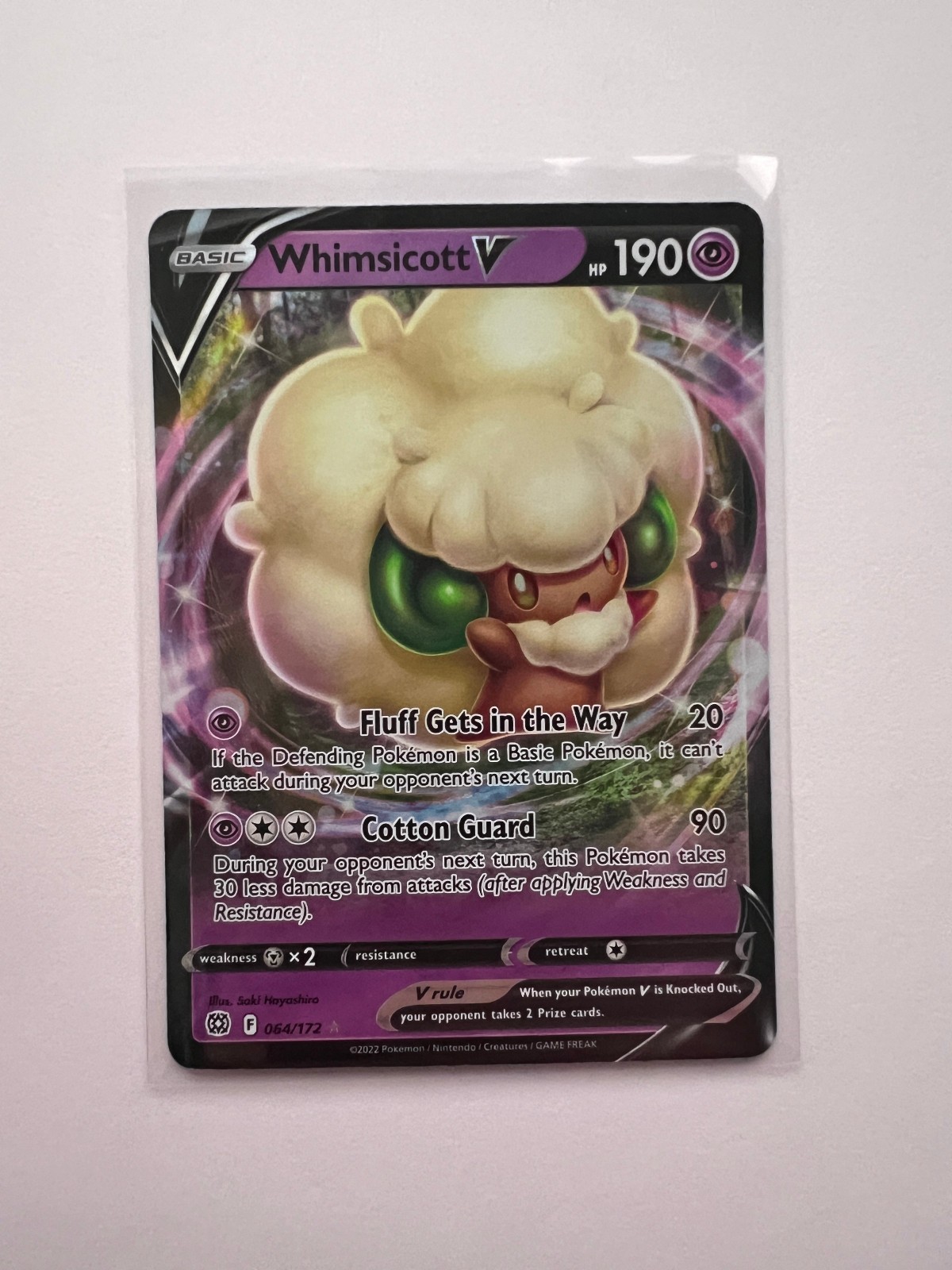 Whimsicott V 064/172 Swsh09: Brilliant Stars Holo