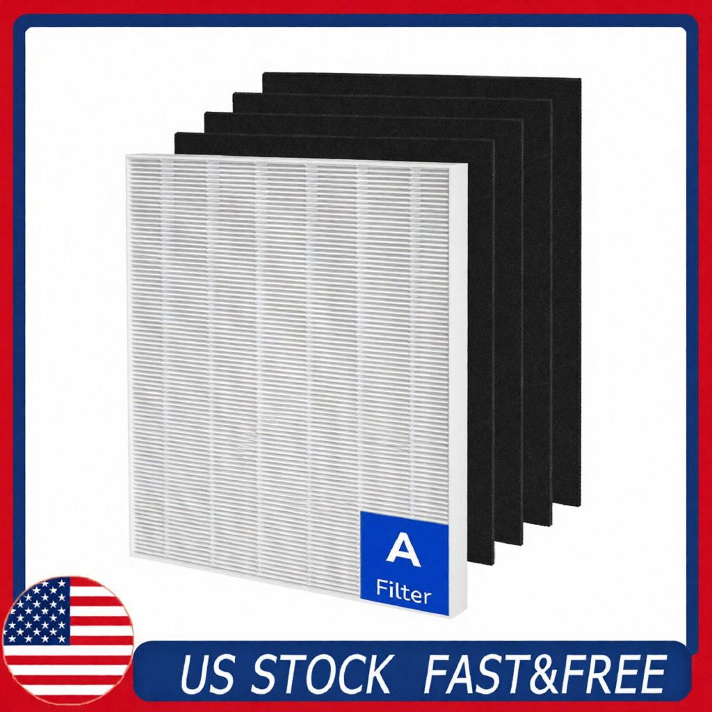 Fil-fresh 115115 Filter Replacement for Winix C535 Air Purifier, 1 HEPA + 4 Carb