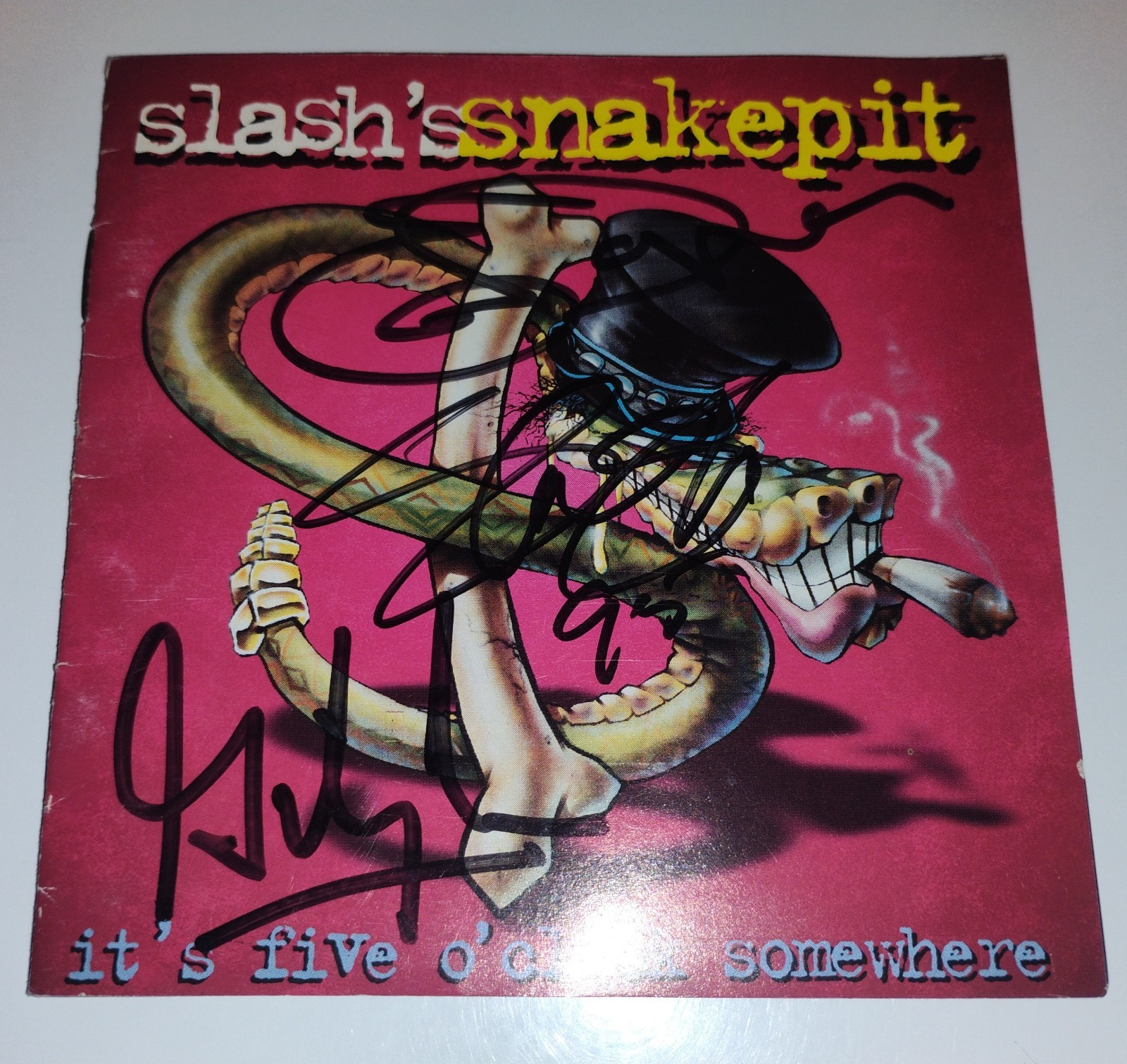 SLASH'S SNAKEPIT CD Autographed - Signed by Slash, Gilby Clarke and Eric Drover