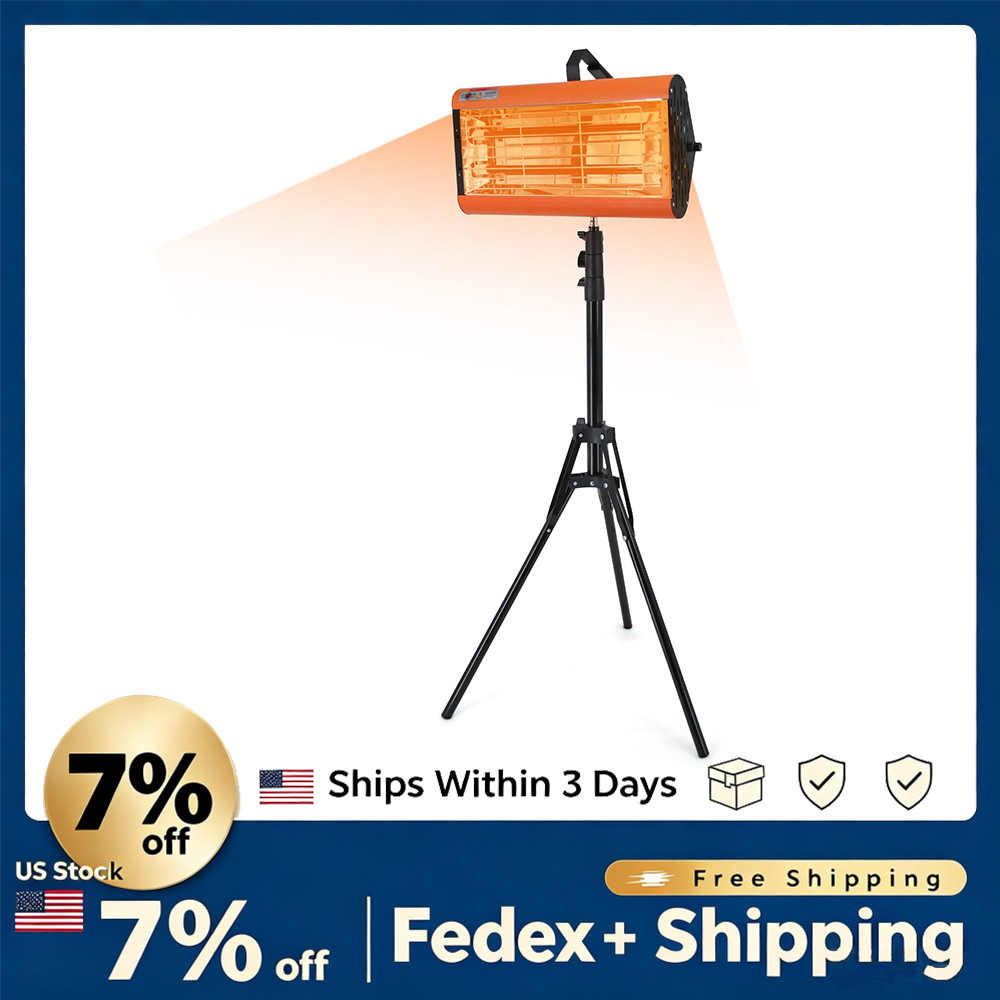 2000W Infrared Car Paint Curing Lamp, Handheld/Stand, 360° Adjustable Head