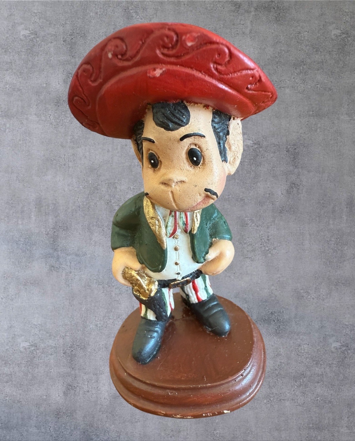 Vtg Cantinflas Figurine Mario Moreno Chalkware Mexico 1950s Rare Movie Folk Art
