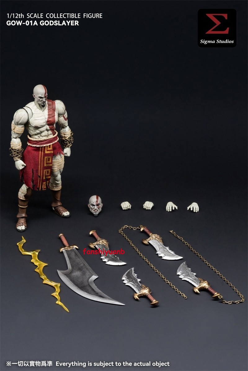 IN STOCK SIGMA STUDIOS GOW-01A The God Kratos Ghost of War 1/12 Figure Model