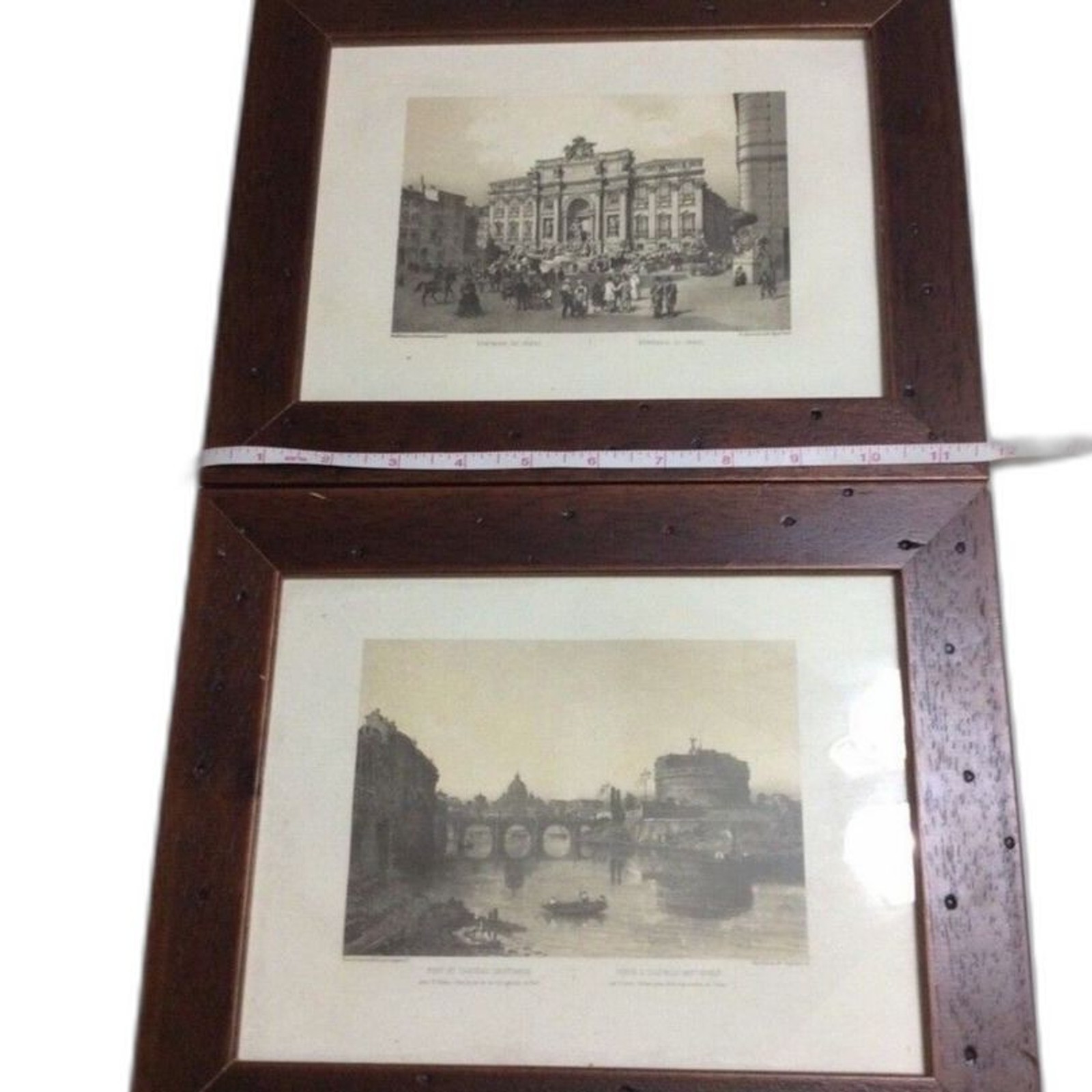 2 Antique Vintage Felix Benoist Deleug Ciceri  Framed Limited Edition Pictures