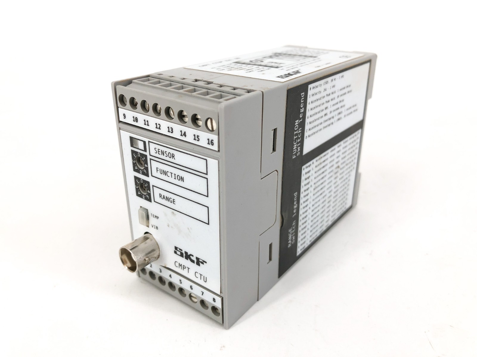 New SKF CMPT CTU Vibration and Temperature Transmitter Module - No Box New SKF CMPT CTU Vibration and Temperature Transmitter Module - No Box