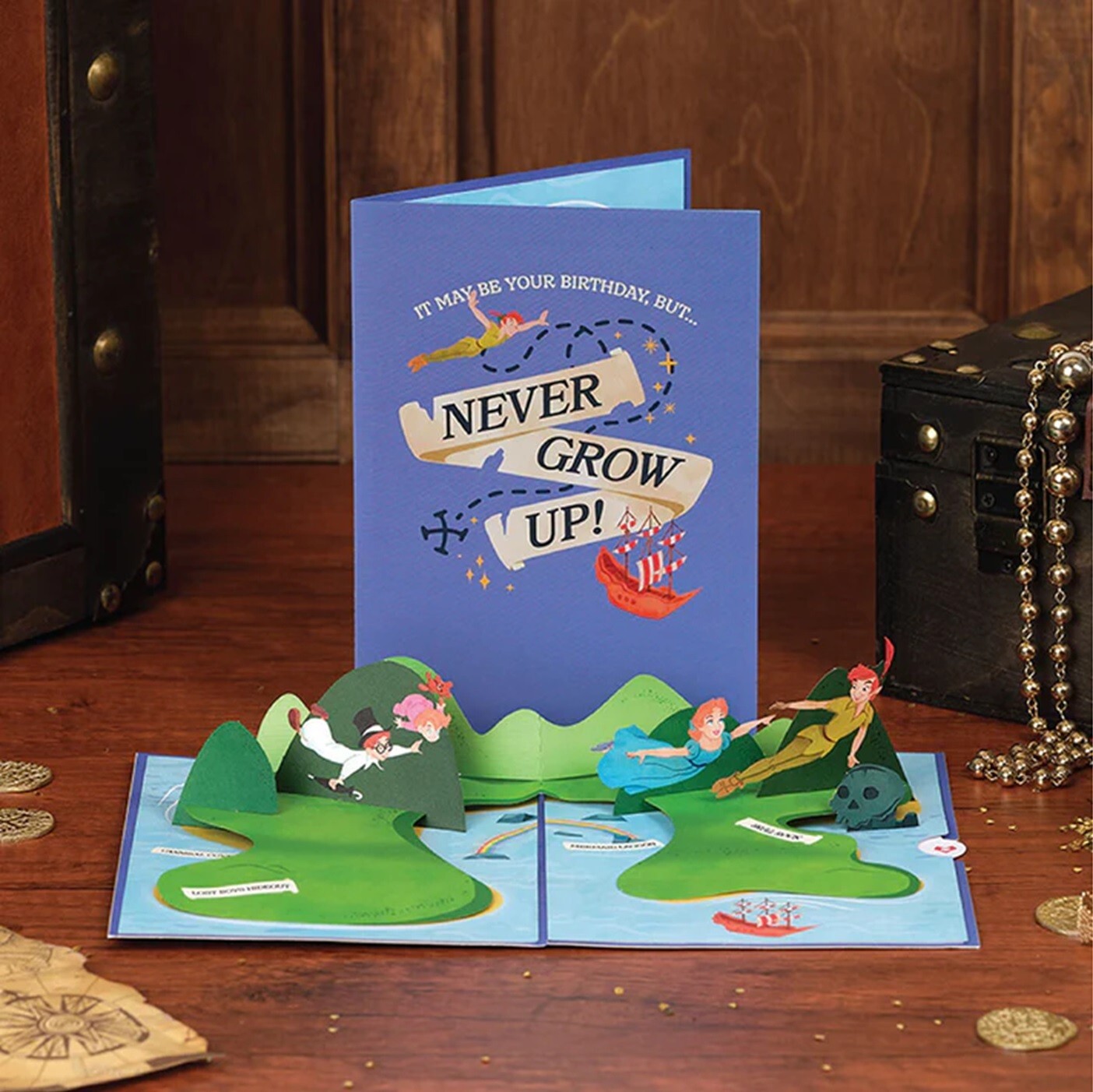 Lovepop BEST Disney\'s Peter Pan Neverland Never Grow Up Birthday Pop-Up Card Lovepop BEST Disney\'s Peter Pan Neverland Never Grow Up Birthday Pop-Up Card