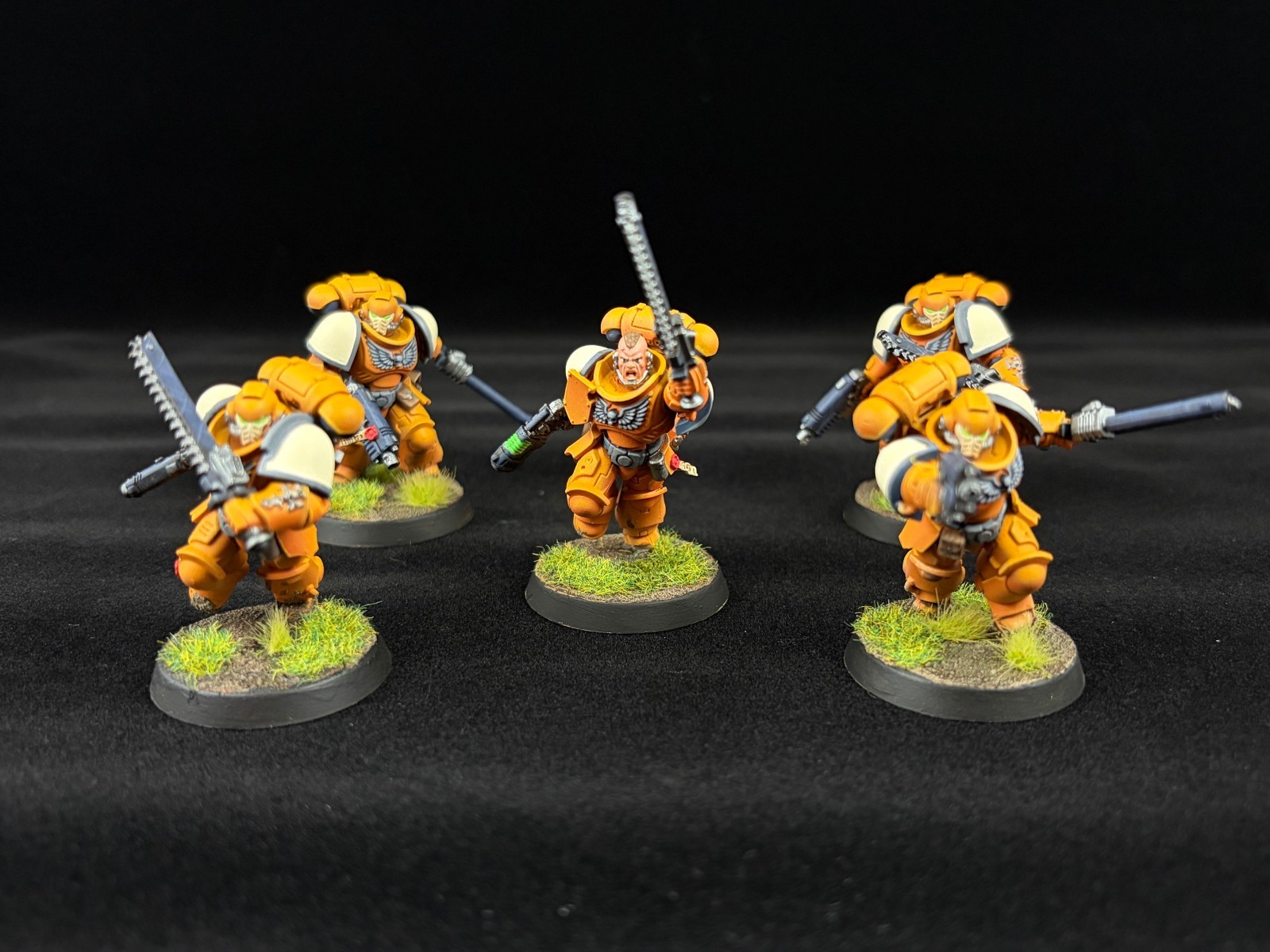 Warhammer - 40K - Space Marines - Primaris Intercessors X5 - Painted Warhammer - 40K - Space Marines - Primaris Intercessors X5 - Painted