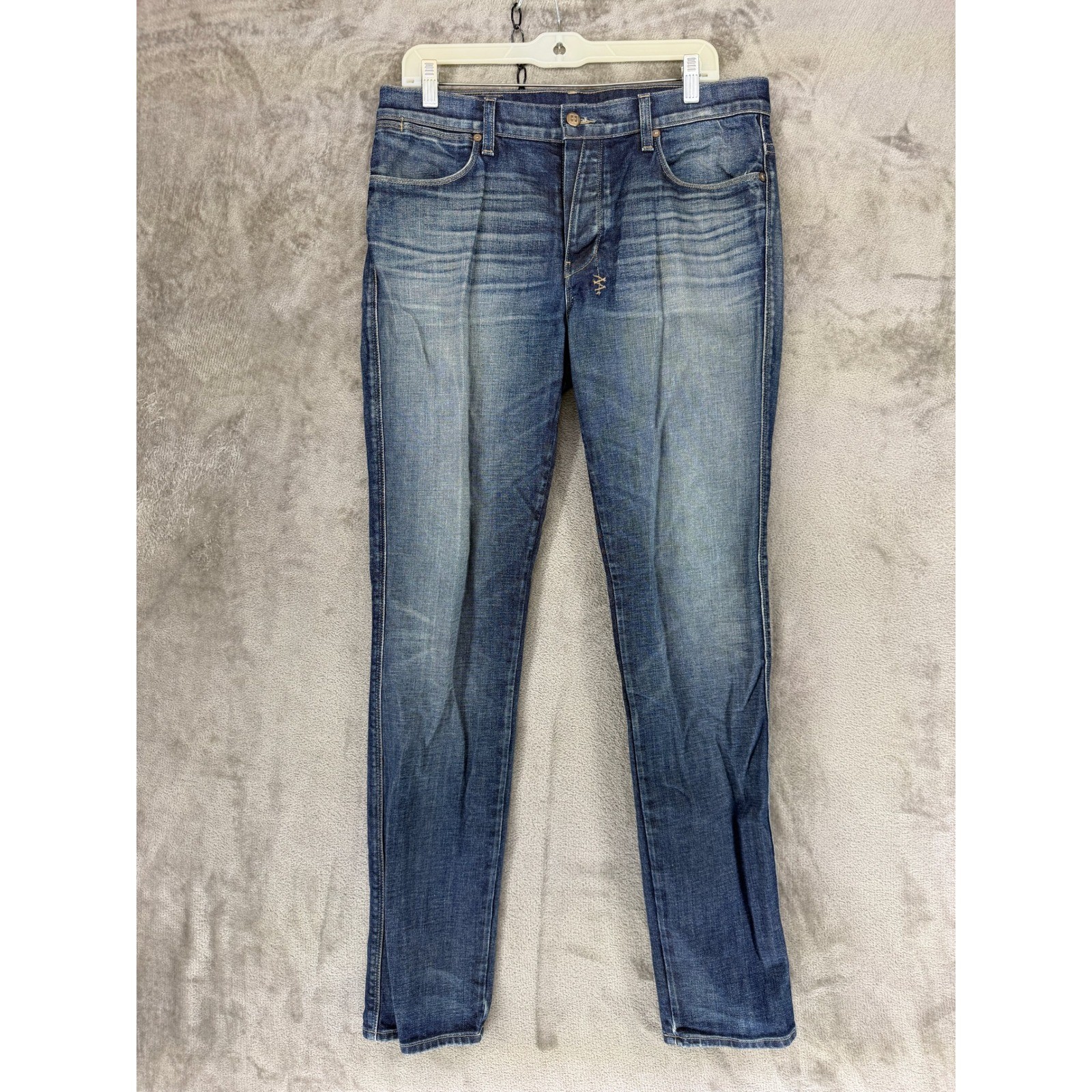 Ksubi Jeans Mens 32 Chitch Blue Embroidered Slim Straight Denim EUC