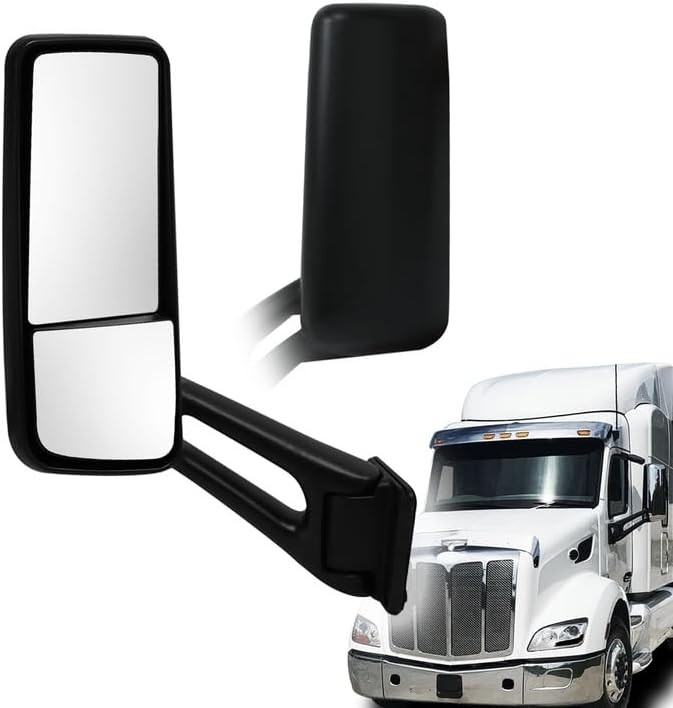 Door Mirror Black fit for 2013-2022 Peterbilt 579 Truck Left Left, 