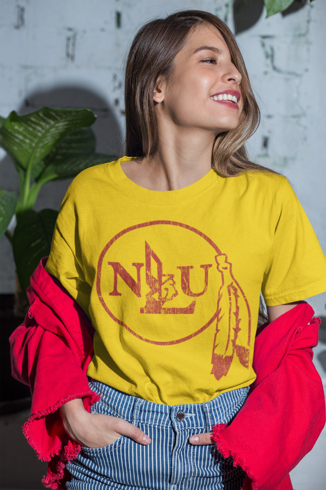 NLU T-Shirt Sizes S-2xl NLU Indians, NLU College, NLU Football, Baseball