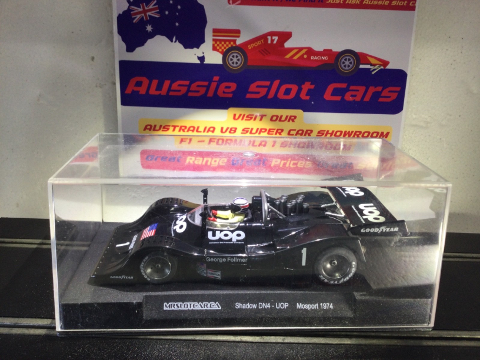 SCALEXTRIC / MRSLOTCAR LTD ED UOP SHADOW DNA #1 CAN-AM ‘74 MR1032 SLOTCAR 1:32 SCALEXTRIC / MRSLOTCAR LTD ED UOP SHADOW DNA #1 CAN-AM ‘74 MR1032 SLOTCAR 1:32