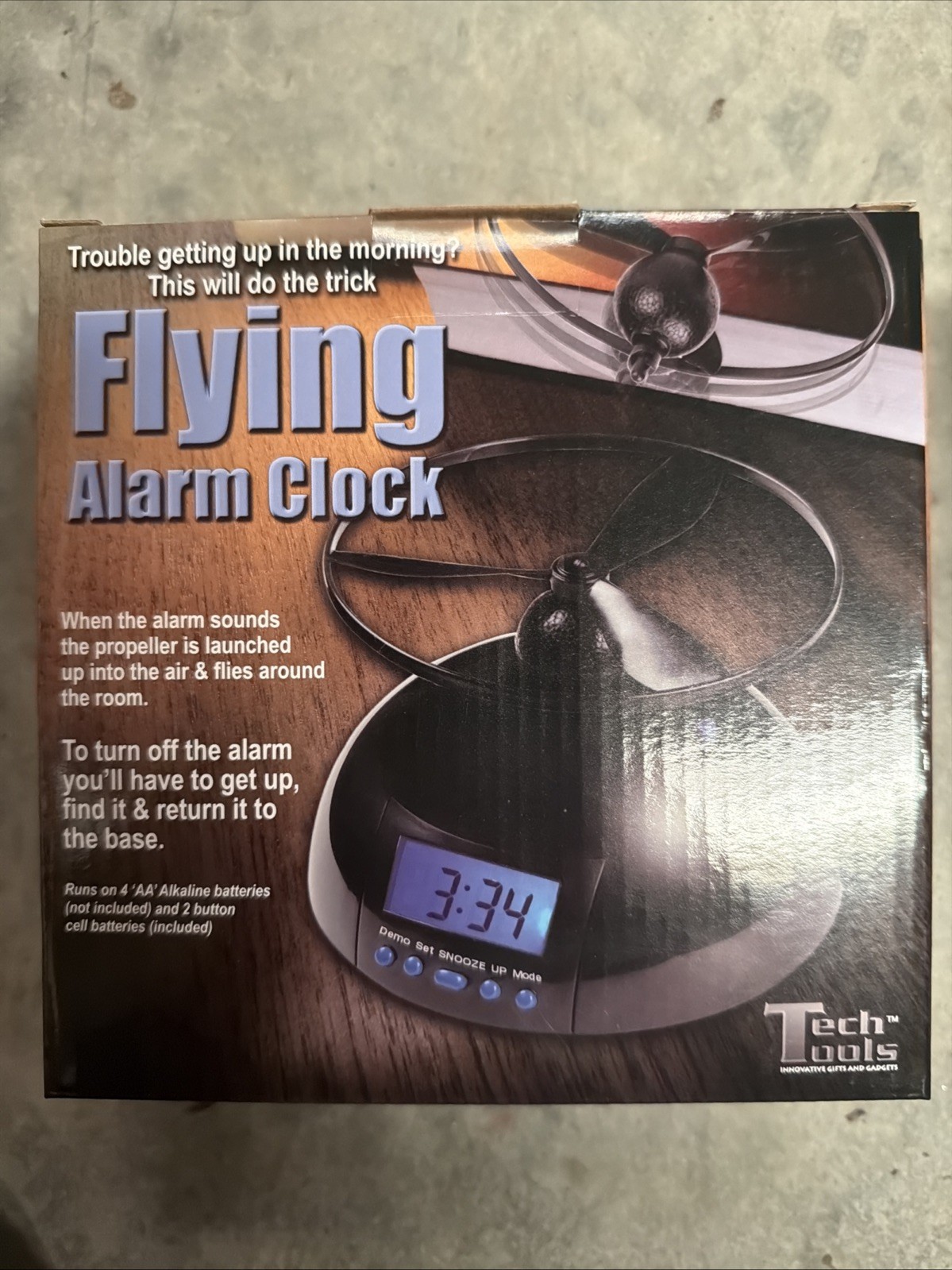 Lot of 5 Flying Digital Alarm Clock