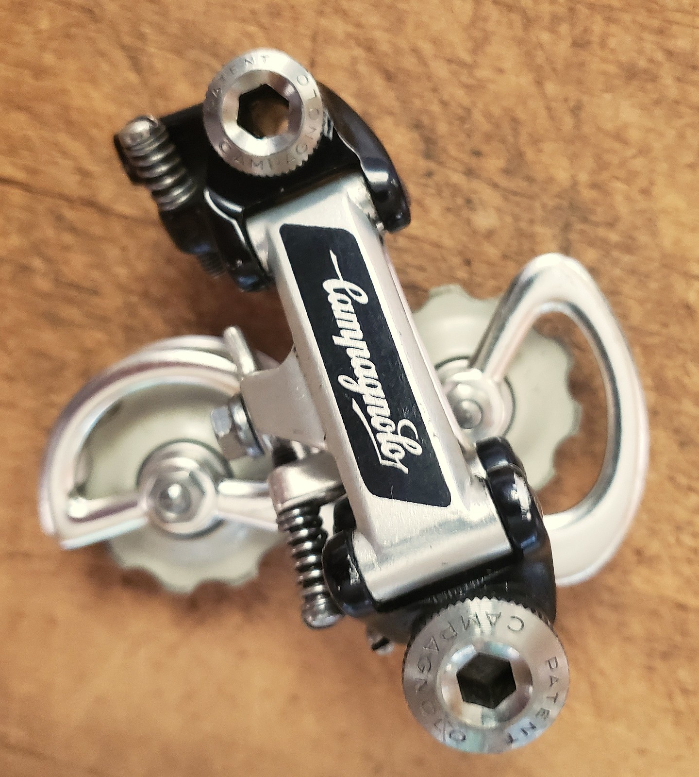 VINTAGE 1986-87 LAST GEN CAMPAGNOLO SUPER RECORD NO PATENT DATE REAR DERAILLEUR