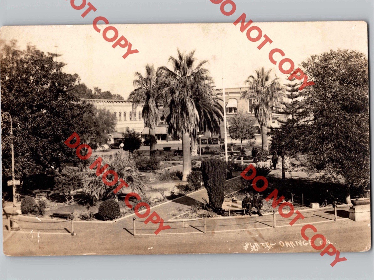 c1910 Orange Circle Glassell St Street Plaza Park California CA RPPC Real Photo c1910 Orange Circle Glassell St Street Plaza Park California CA RPPC Real Photo