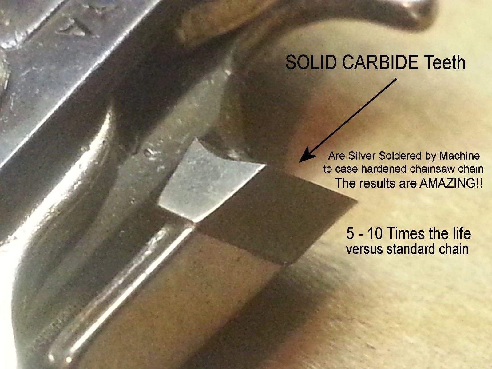  SOLID Carbide Chainsaw chain fits XtremepowerUS 20in 52cc Model# 82104-H1  