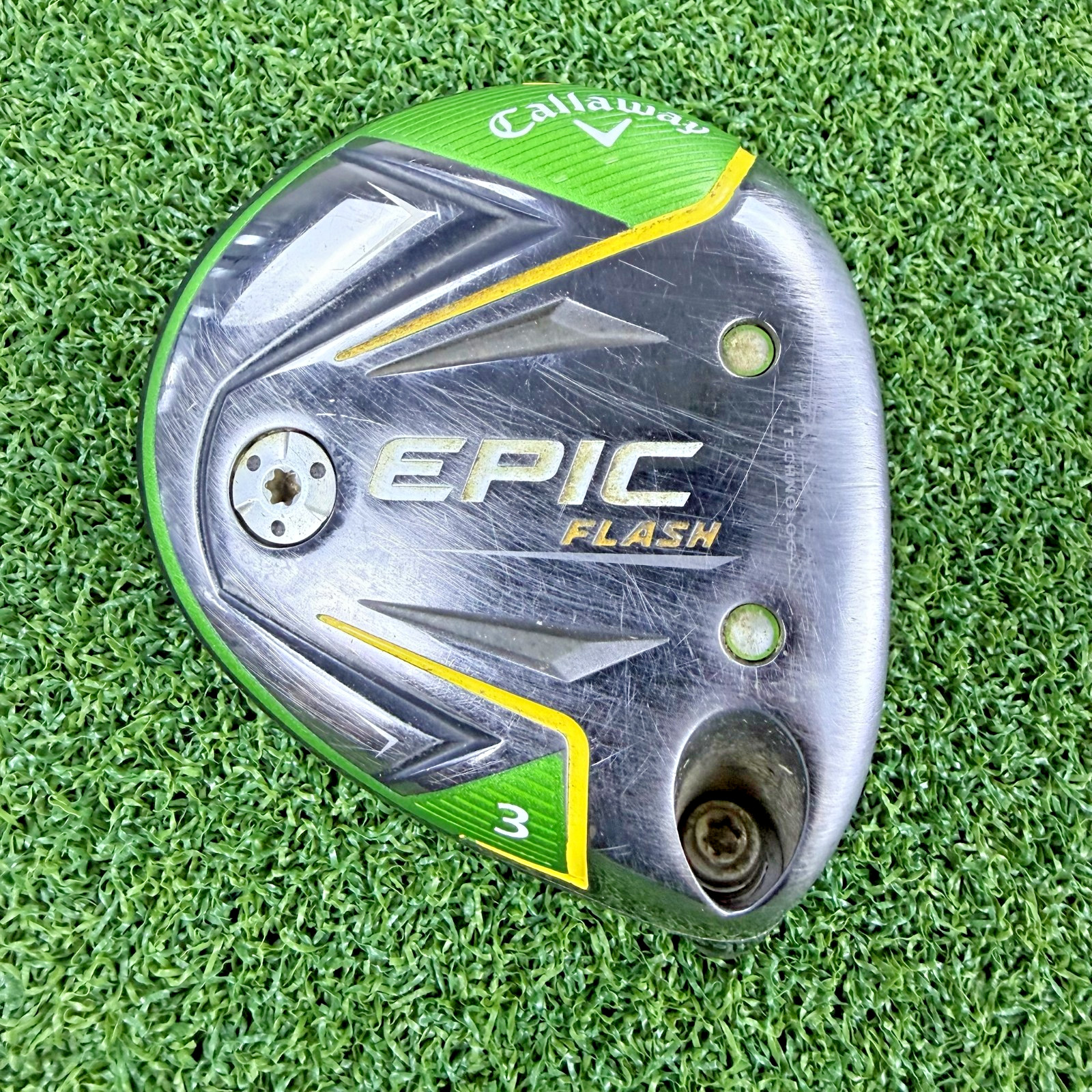 Callaway Epic Flash Fairway Wood 3-Wood Head Only RH 15° Loft - Good Condition