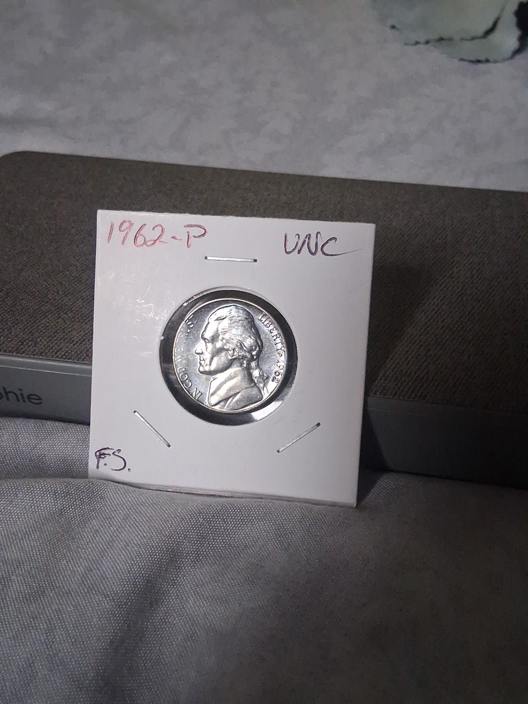 1962-P Jefferson Silver Nickel UNC Full Steps 1962-P Jefferson Silver Nickel UNC Full Steps