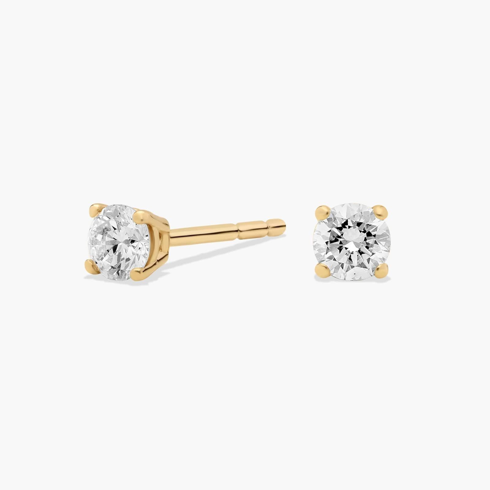 0.80CT Round Natural Diamond GIA Certified Stud Earrings 14k Real Yellow Gold 0.80CT Round Natural Diamond GIA Certified Stud Earrings 14k Real Yellow Gold