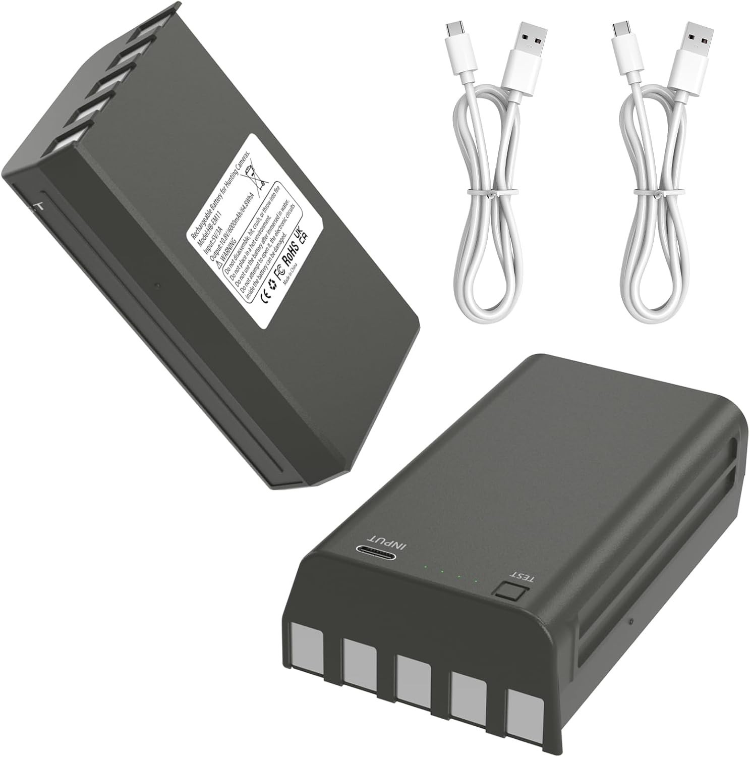 2Pcs Battery For Stealth Cam Fusion MAX / MAX 2.0, Deceptor MAX / MAX 2.0 Camera 2Pcs Battery For Stealth Cam Fusion MAX / MAX 2.0, Deceptor MAX / MAX 2.0 Camera