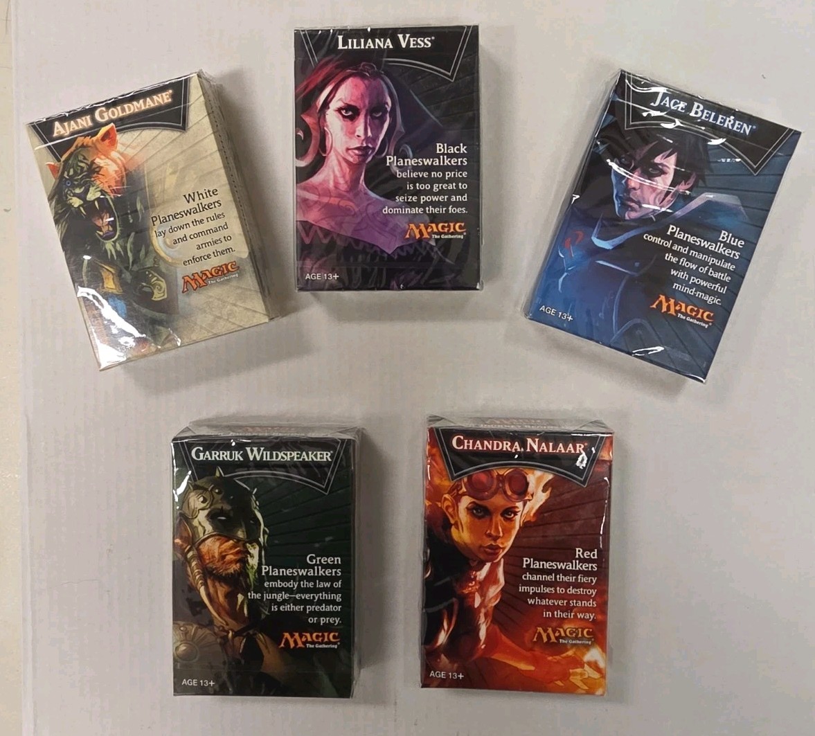 MTG 2012 Planeswalker Starter Deck Complete Sealed Set of 5 Magic the Gathering MTG 2012 Planeswalker Starter Deck Complete Sealed Set of 5 Magic the Gathering