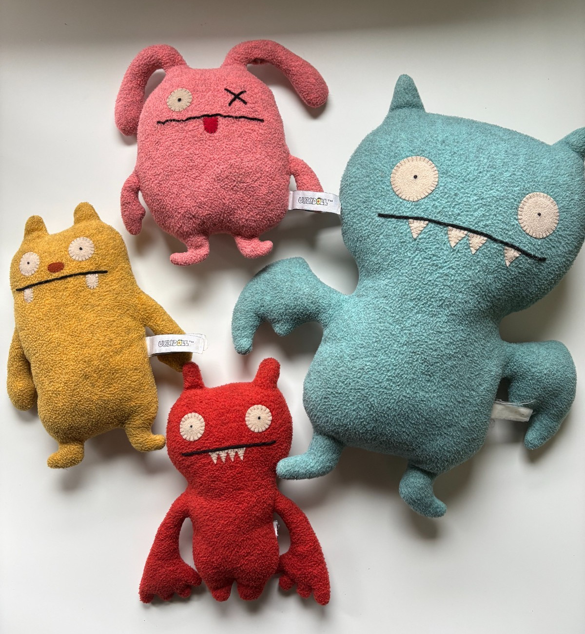 UGLY DOLLS Vintage Plush Lot of 4 Jeero Ox Abime Ice Bat  2000s 7