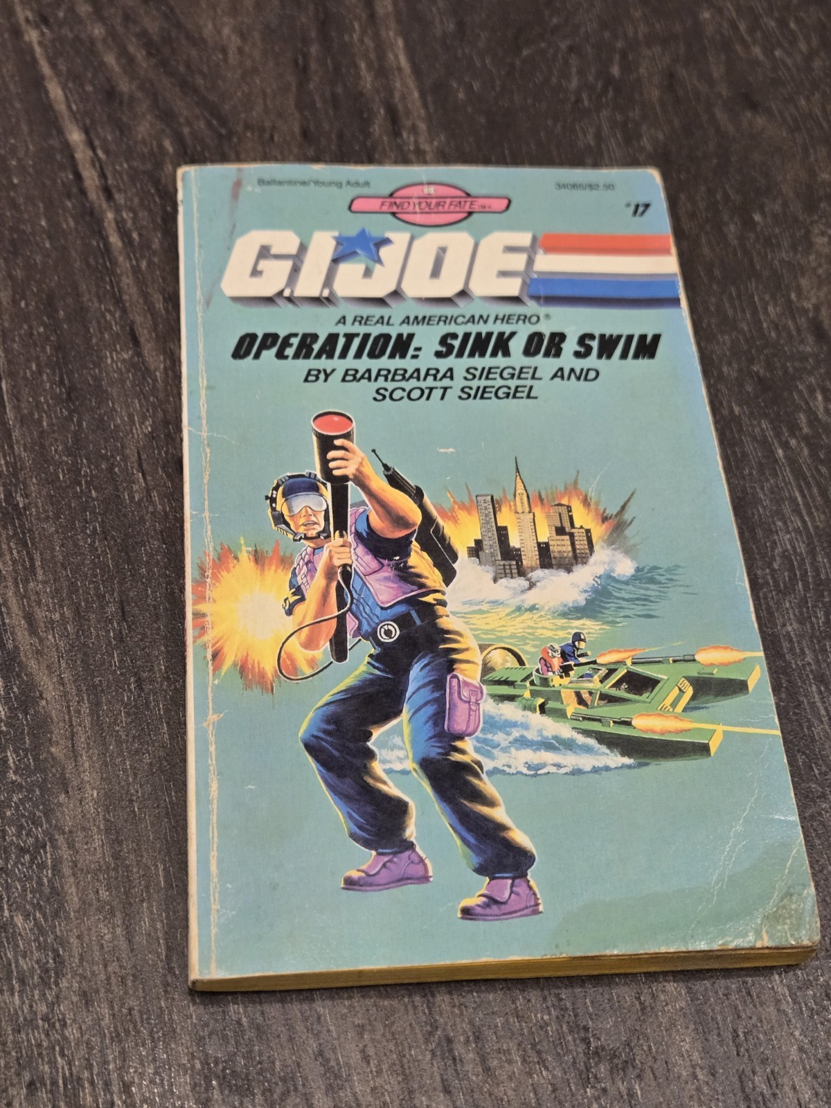 Vtg G.I. Joe Find Your Fate #17: Operation: Sink or Swim 1st Print 1987