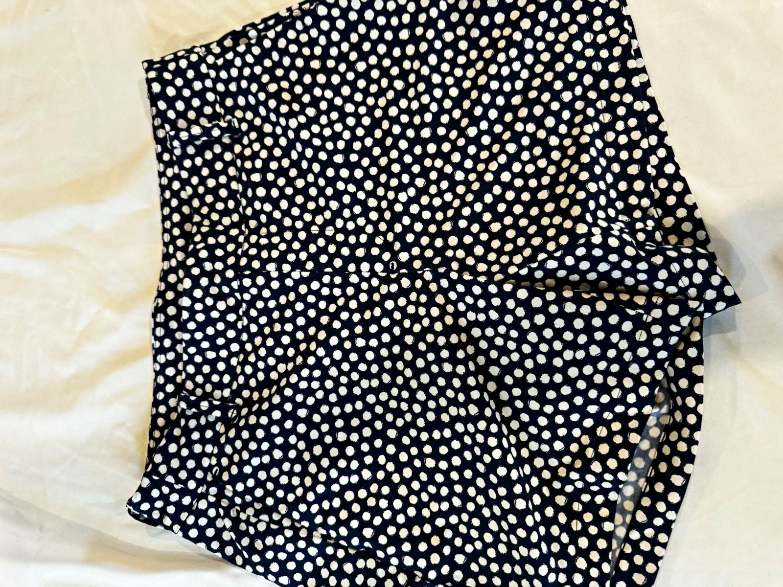 Spanx Pull-On Shorts Bundle (Set of 2) - Clay Zebra & Navy Painted Dot - Size S