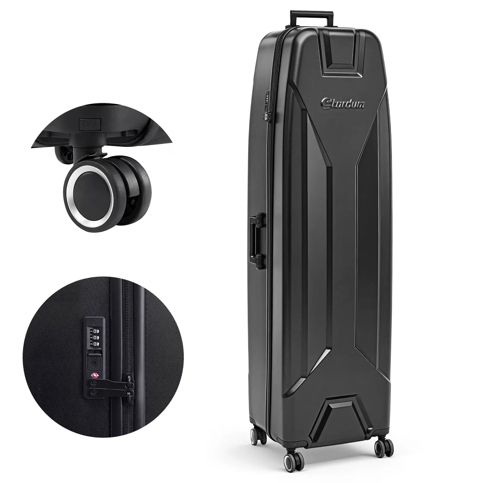 Sturdum Hard Shell Golf Travel Case w/TSA Lock, ABS Cover, Wheels, Fits 48 Sturdum Hard Shell Golf Travel Case w/TSA Lock, ABS Cover, Wheels, Fits 48