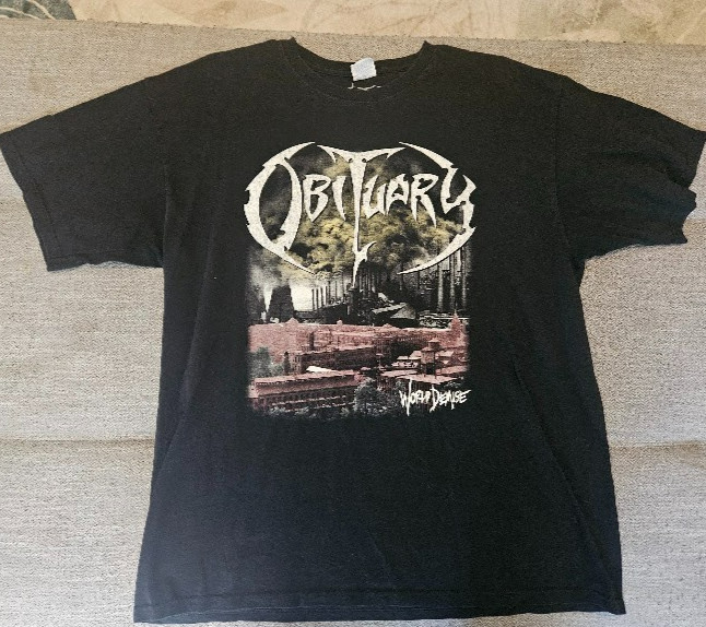 OBITUARY shirt XL Deicide Suffocation Morbid Angel Death Carcass Cannibal Corpse OBITUARY shirt XL Deicide Suffocation Morbid Angel Death Carcass Cannibal Corpse