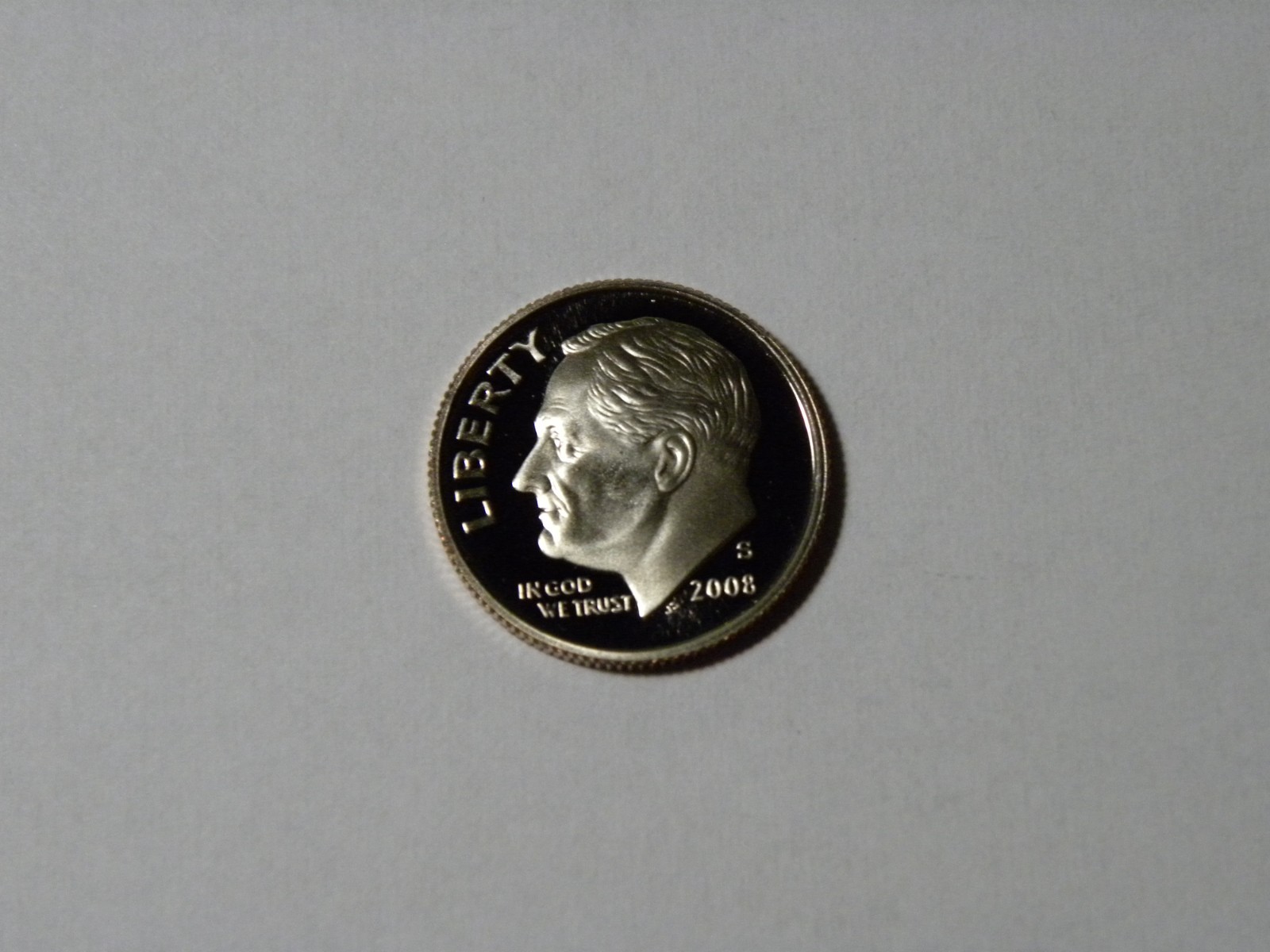 2008 S Clad Roosevelt Proof Dime