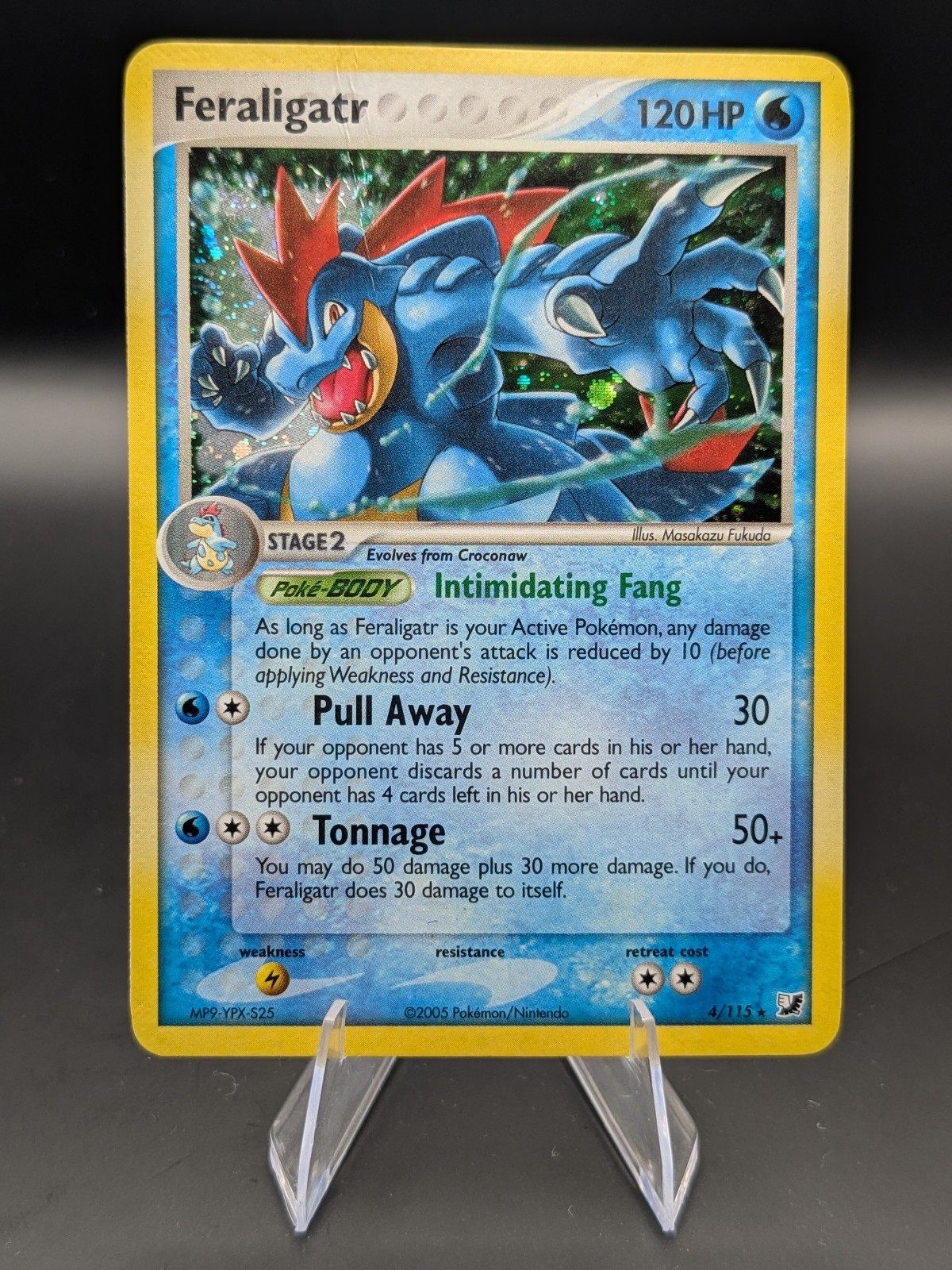 Feraligatr 4/115 EX Unseen Forces Holo HP/DMG Feraligatr 4/115 EX Unseen Forces Holo HP/DMG