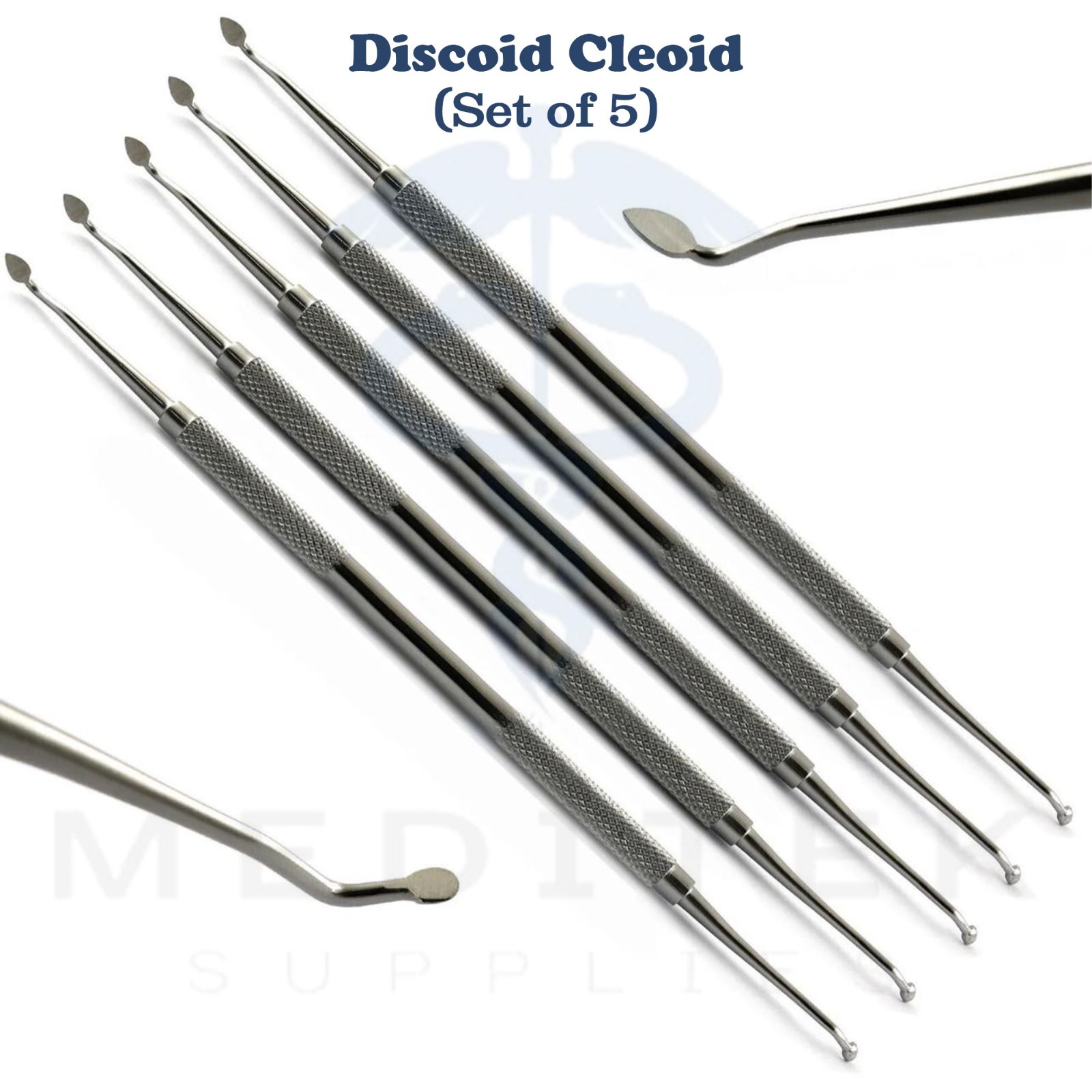5Pcs Discoid Cleoid Carver Amalgam Dental Excavator Restorative Flash Remover