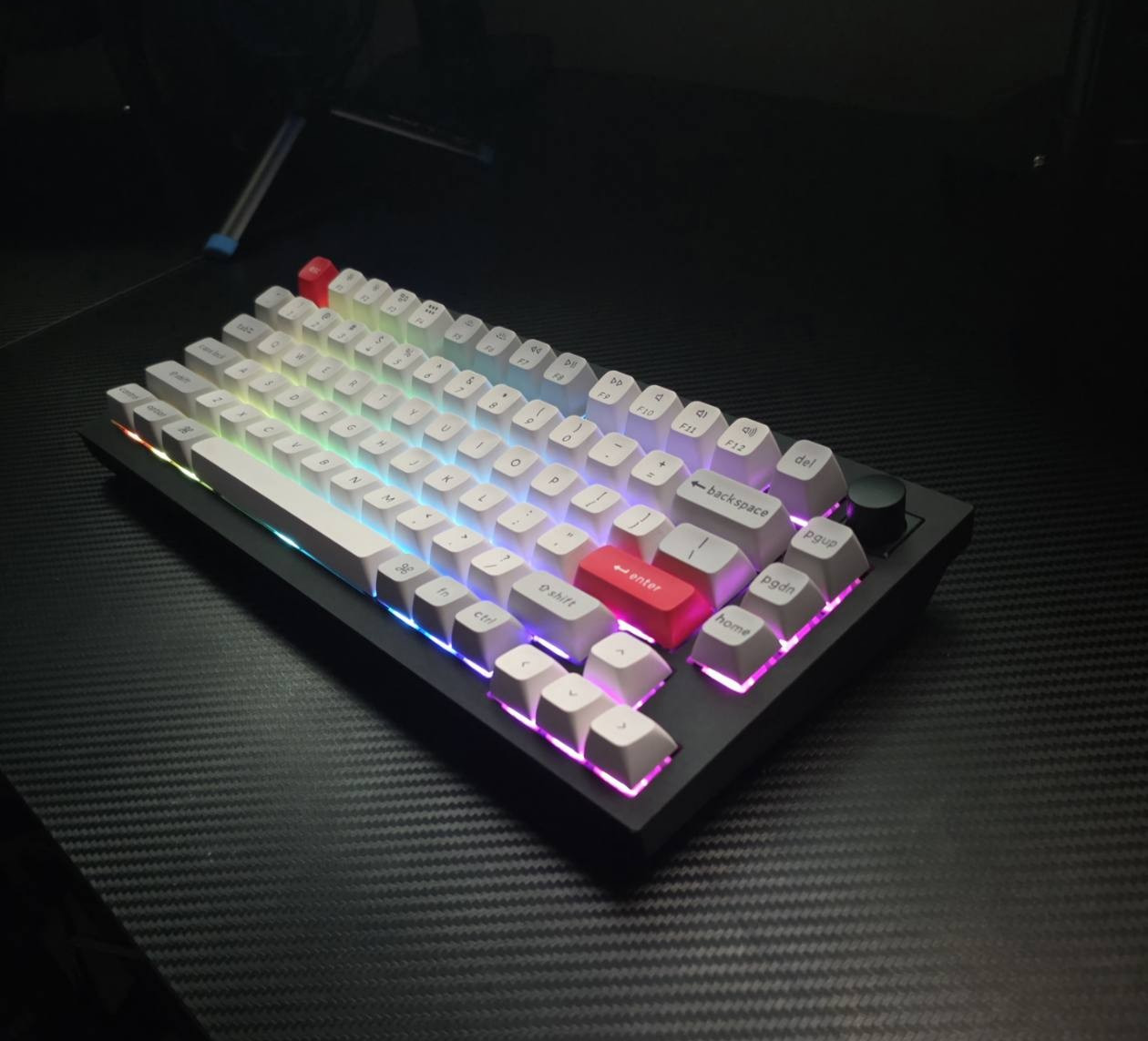 Keychron Q1 HE Magnetic Wireless Keyboard 75% RGB Knob Black No Dongle