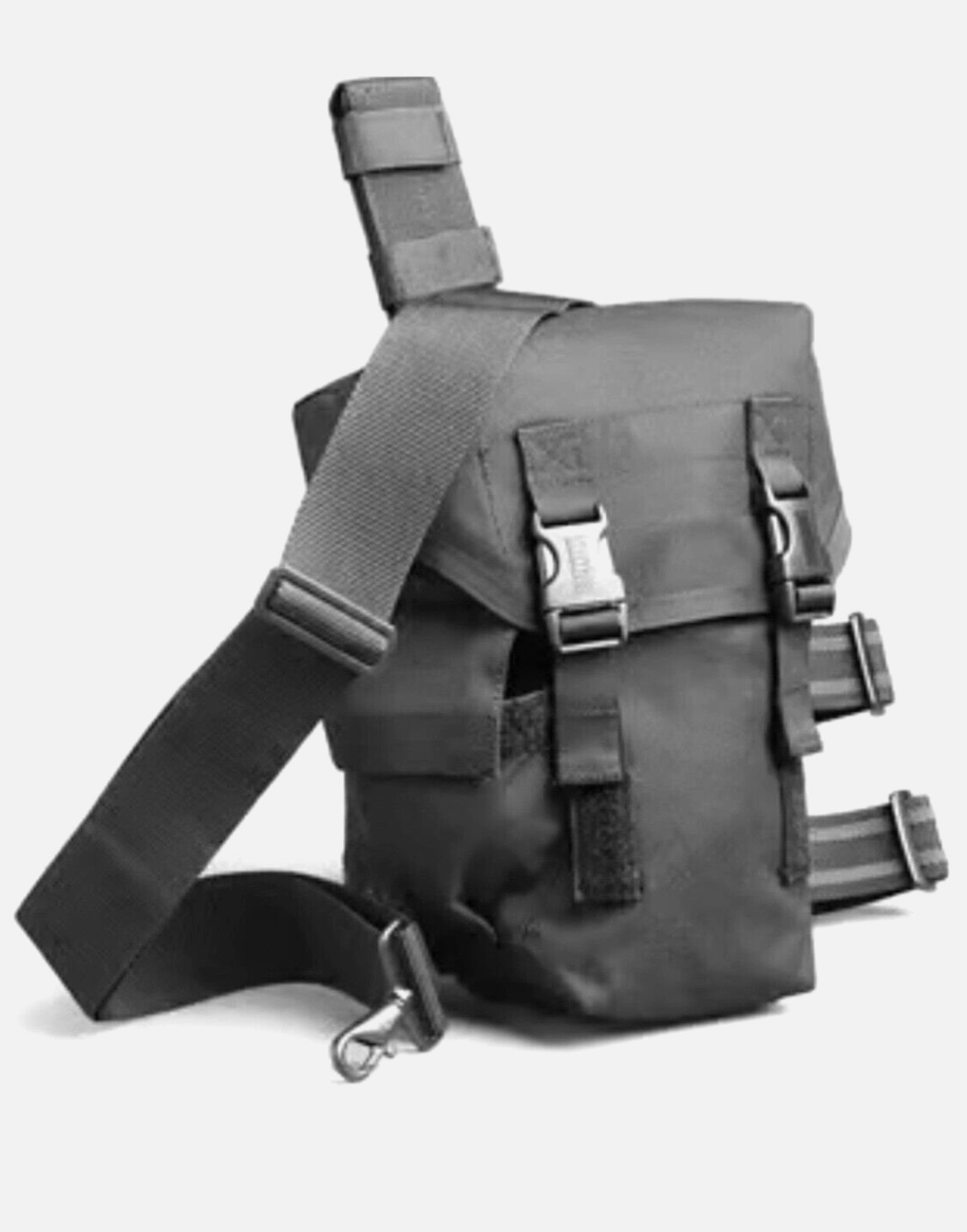 NEW BLACKHAWK 56GM00BK OMEGA ELITE GAS MASK POUCH W/ 2 LEG STRAPS BLACK 