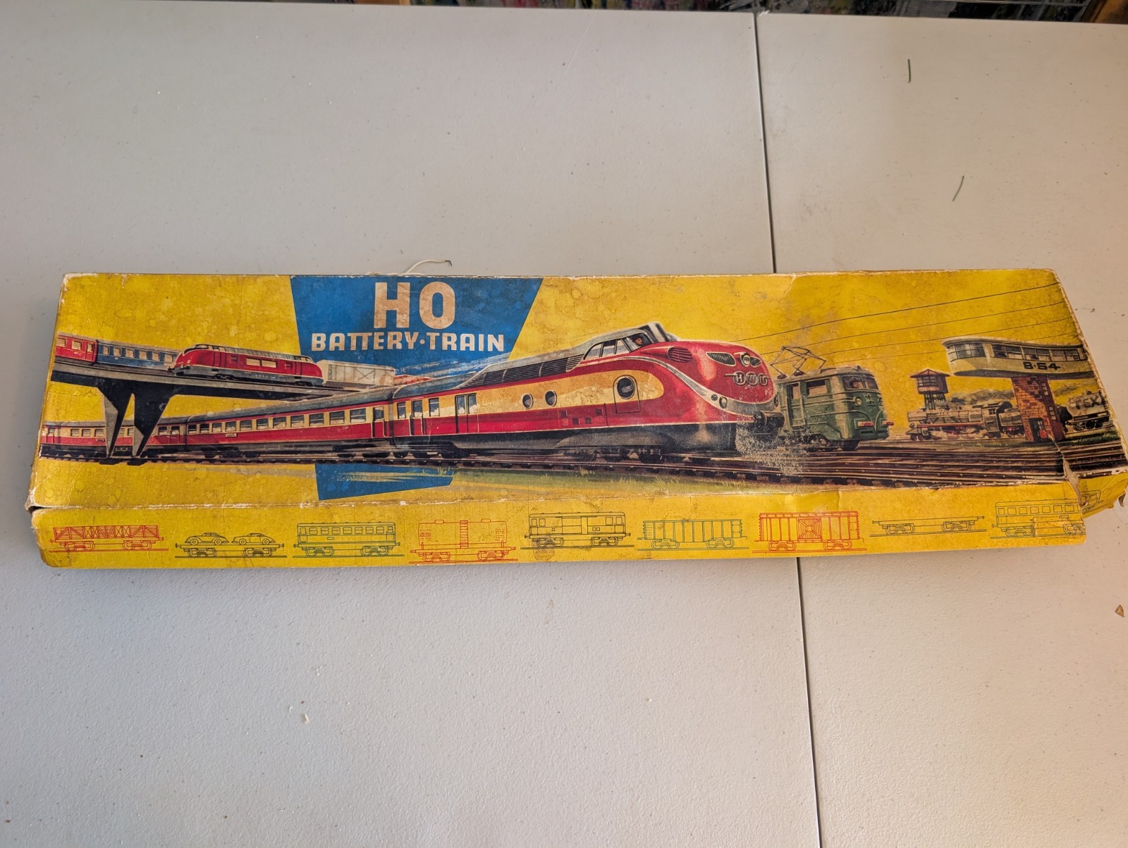 Vintage HWN Tin Train West Germany US Zone See Photos Sold Not Running B/O