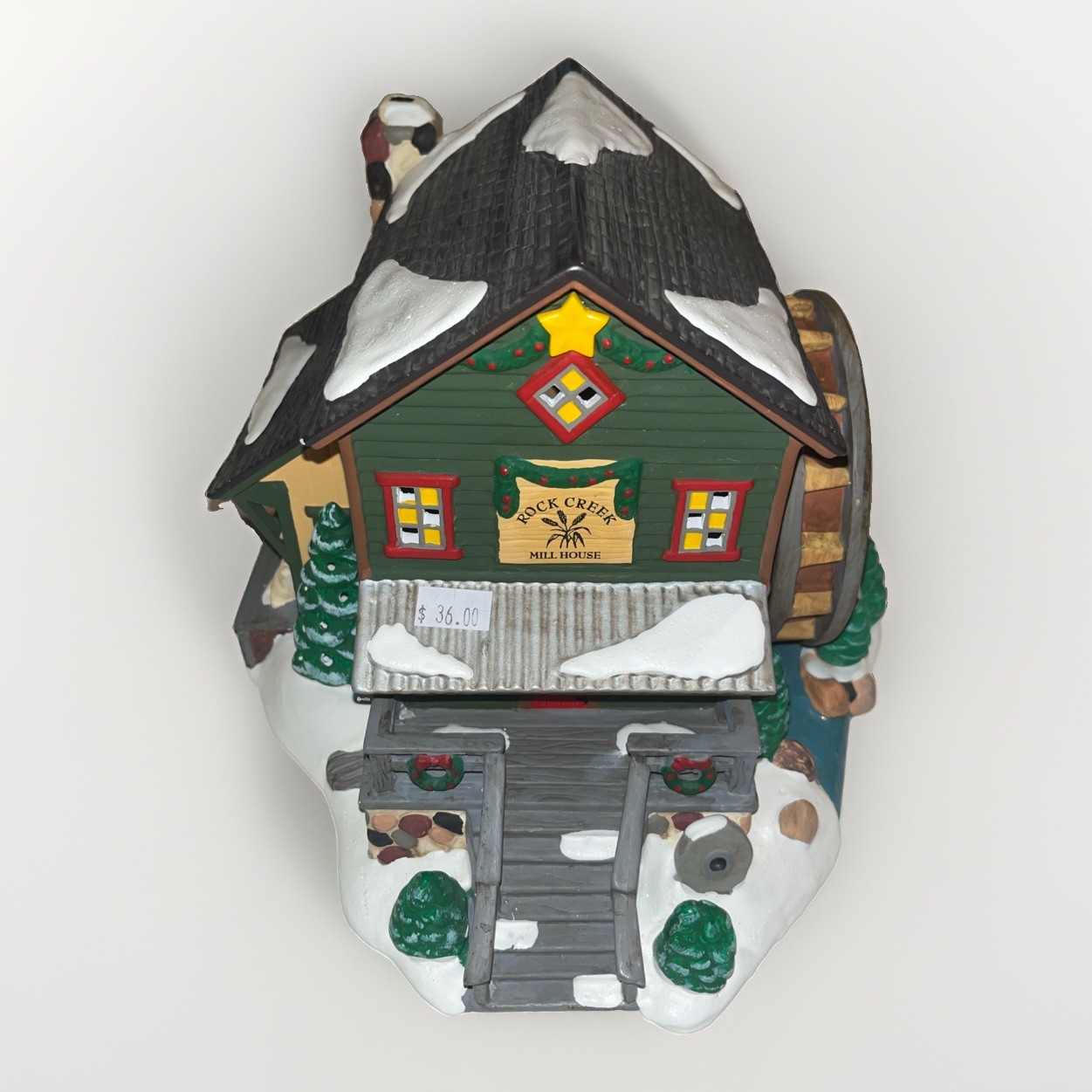Vintage Dept 56 Snow Village βRock Creek Mill House β Lighted Christmas House π Vintage Dept 56 Snow Village βRock Creek Mill House β Lighted Christmas House π
