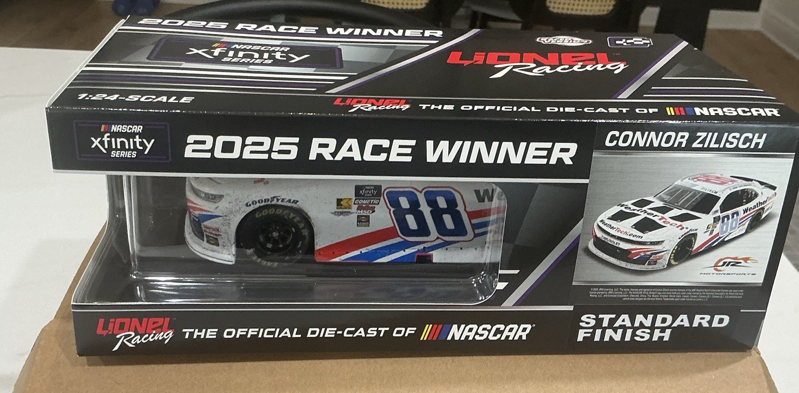 2025 CONNOR ZILISCH #88 AUTO BRICKYARD 100th WIN RACED VERSION 1/24 DIN 100