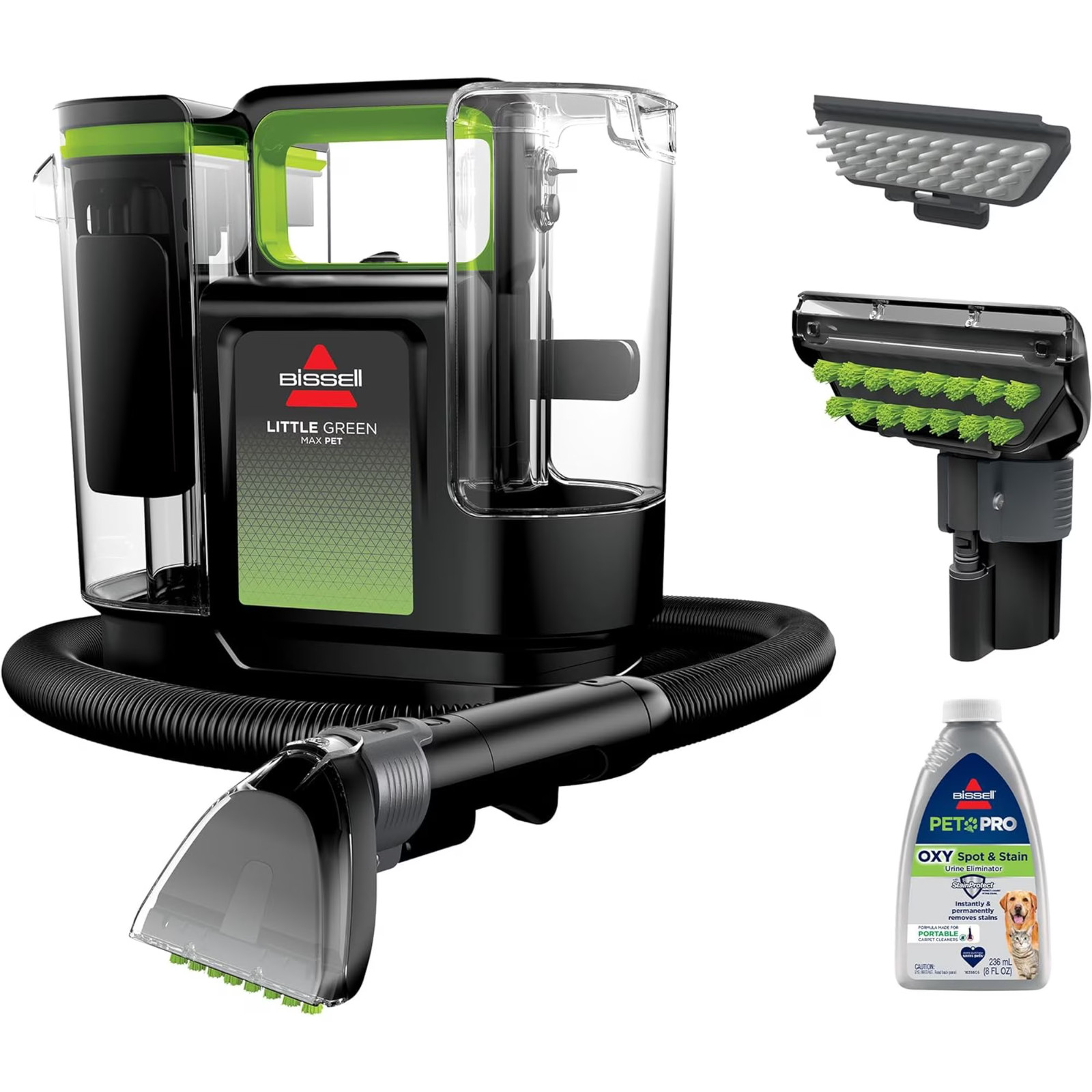 BISSELL Little Green Max Pet Portable CarpetCleaner Model 3857P Dual Multi Clean BISSELL Little Green Max Pet Portable CarpetCleaner Model 3857P Dual Multi Clean