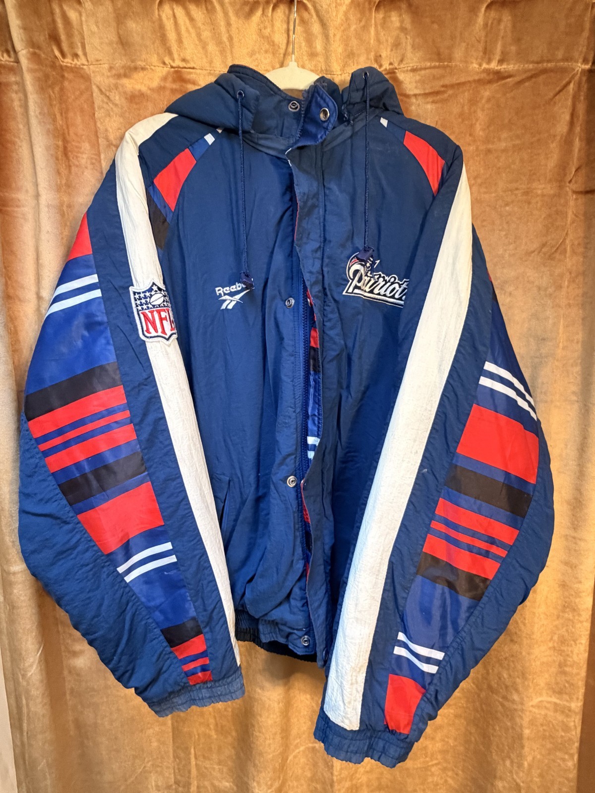 Vintage Mid 1990\'s Authentic Pro Line Reebok New England Patriots Jacket XL