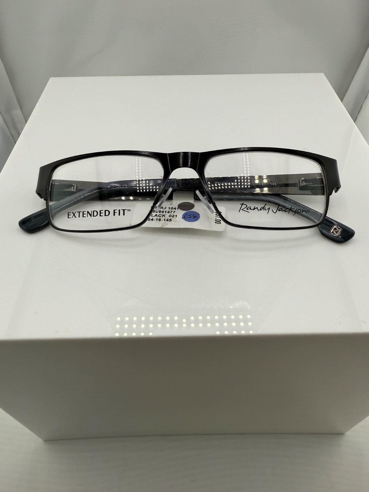 Randy Jackson RJ 1041 Extended Fit Eyeglass Frames 021 Black 54-16-145 NWT Randy Jackson RJ 1041 Extended Fit Eyeglass Frames 021 Black 54-16-145 NWT
