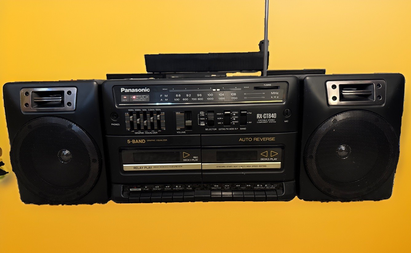 Vintage Panasonic RX-CT840 Dual Cassette Auto Reverse AM/FM. Tapes Don’t Work