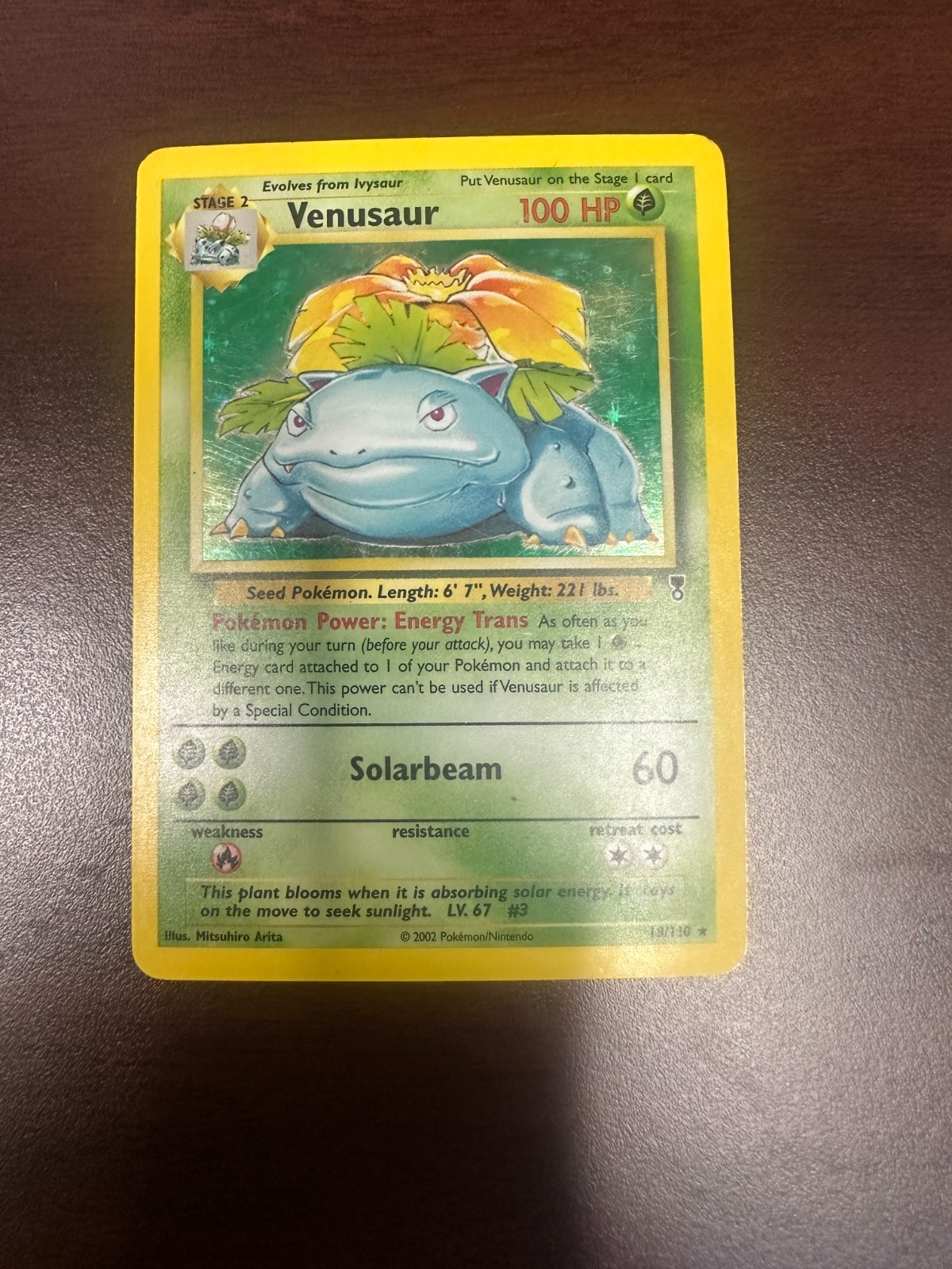 Venusaur 18/110 Legendary Collection Holo Card - Good Condition