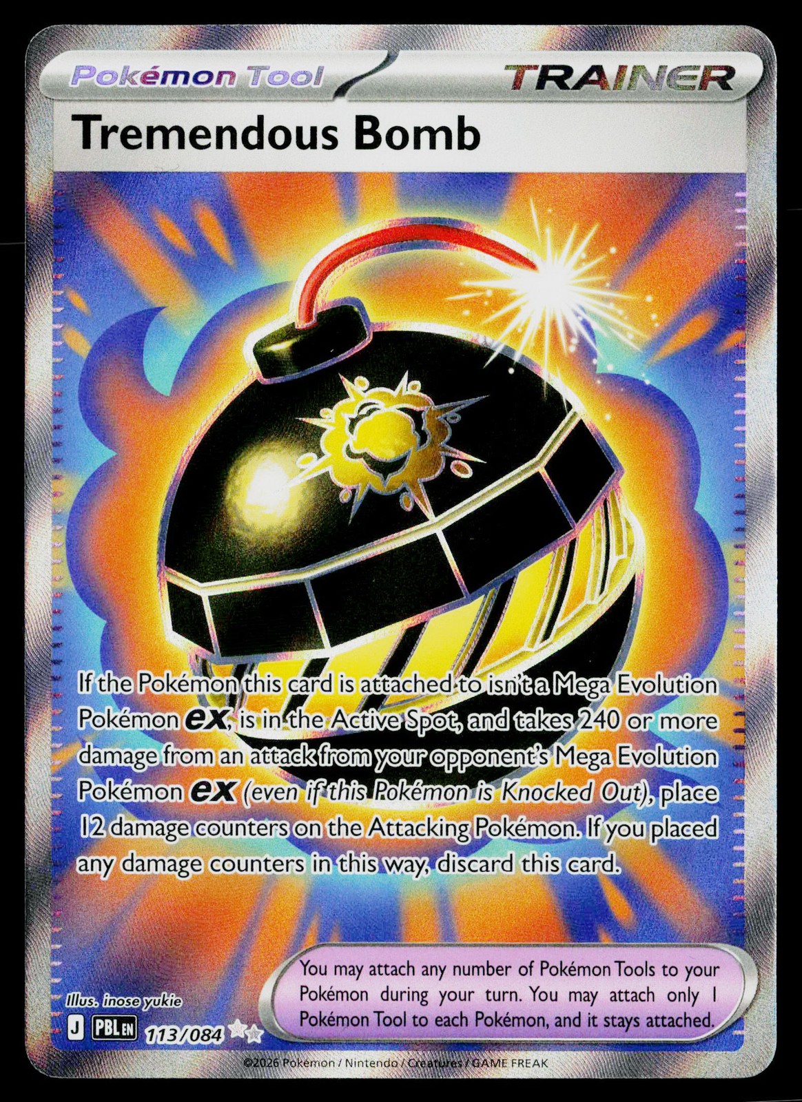Tremendous Bomb Holofoil EN [PBL - 113/084] NM