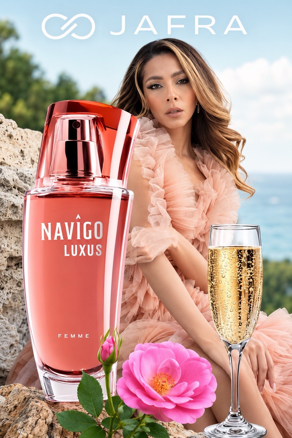 JAFRA Navigo Luxus Femme Eau de Toilette Spray 1.7 fl oz Floral Fruity, Sealed JAFRA Navigo Luxus Femme Eau de Toilette Spray 1.7 fl oz Floral Fruity, Sealed