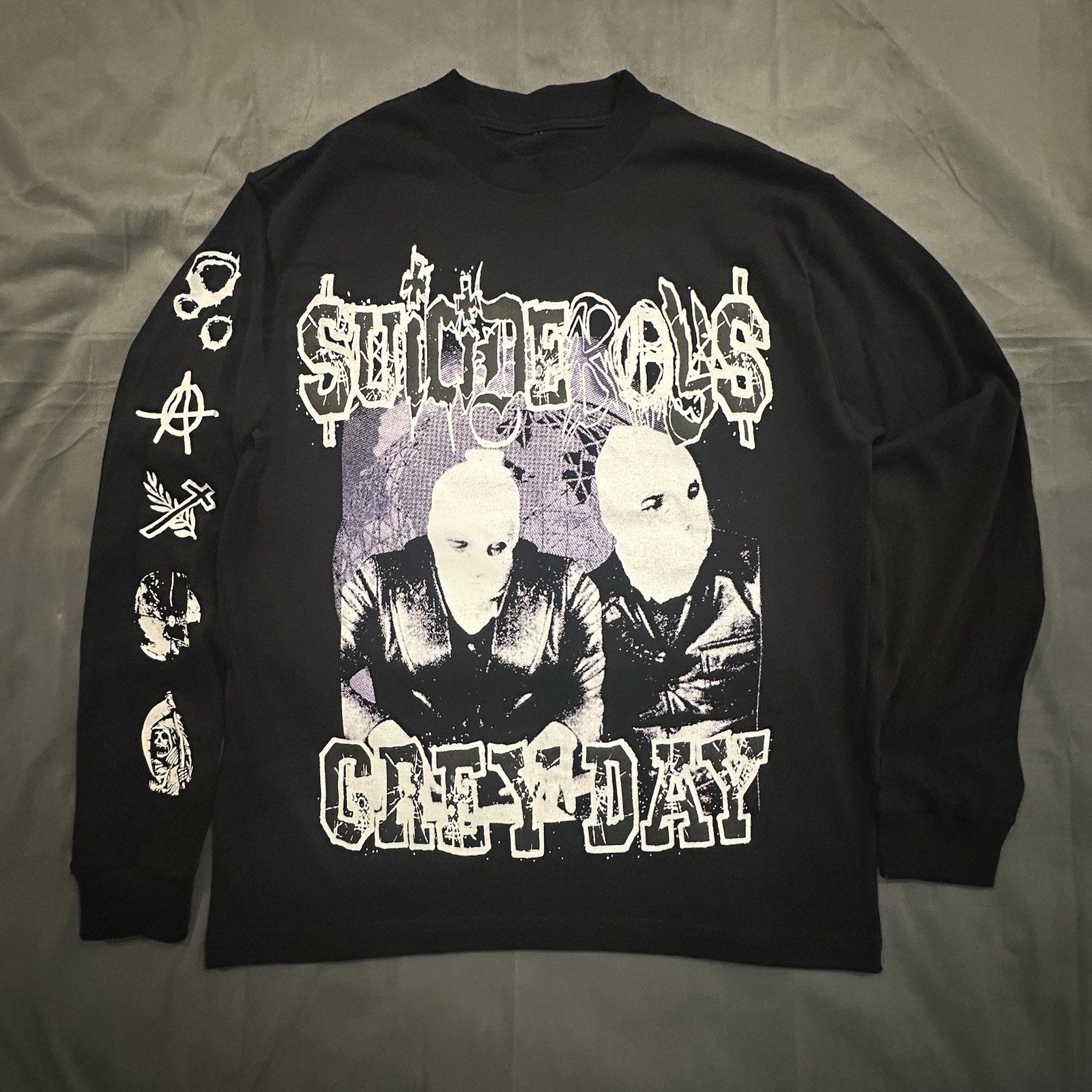 Suicide Boys Grey Day Shirt Mens Medium Music Tour G59 Records Long Sleeve 2023 Suicide Boys Grey Day Shirt Mens Medium Music Tour G59 Records Long Sleeve 2023