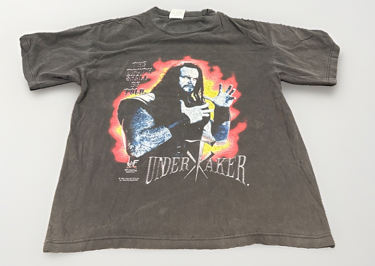 Vintage 1998 WWF Undertaker Rest In Peace L Shirt Wrestling Tour Champ large old