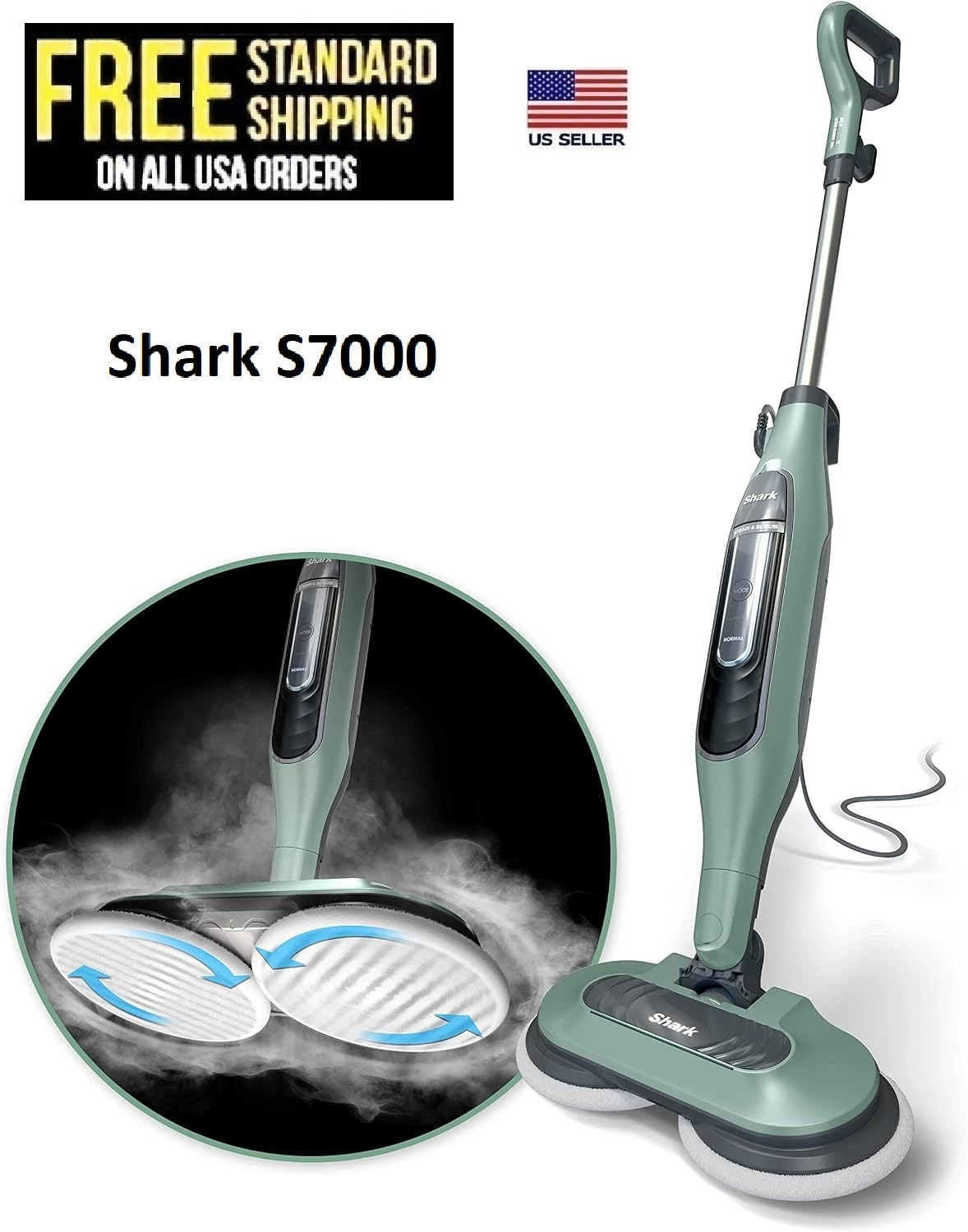 Shark S7000 Steam & Scrub All-in-One Scrubbing & Sanitizing Hard Floor Steam Mop Shark S7000 Steam & Scrub All-in-One Scrubbing & Sanitizing Hard Floor Steam Mop