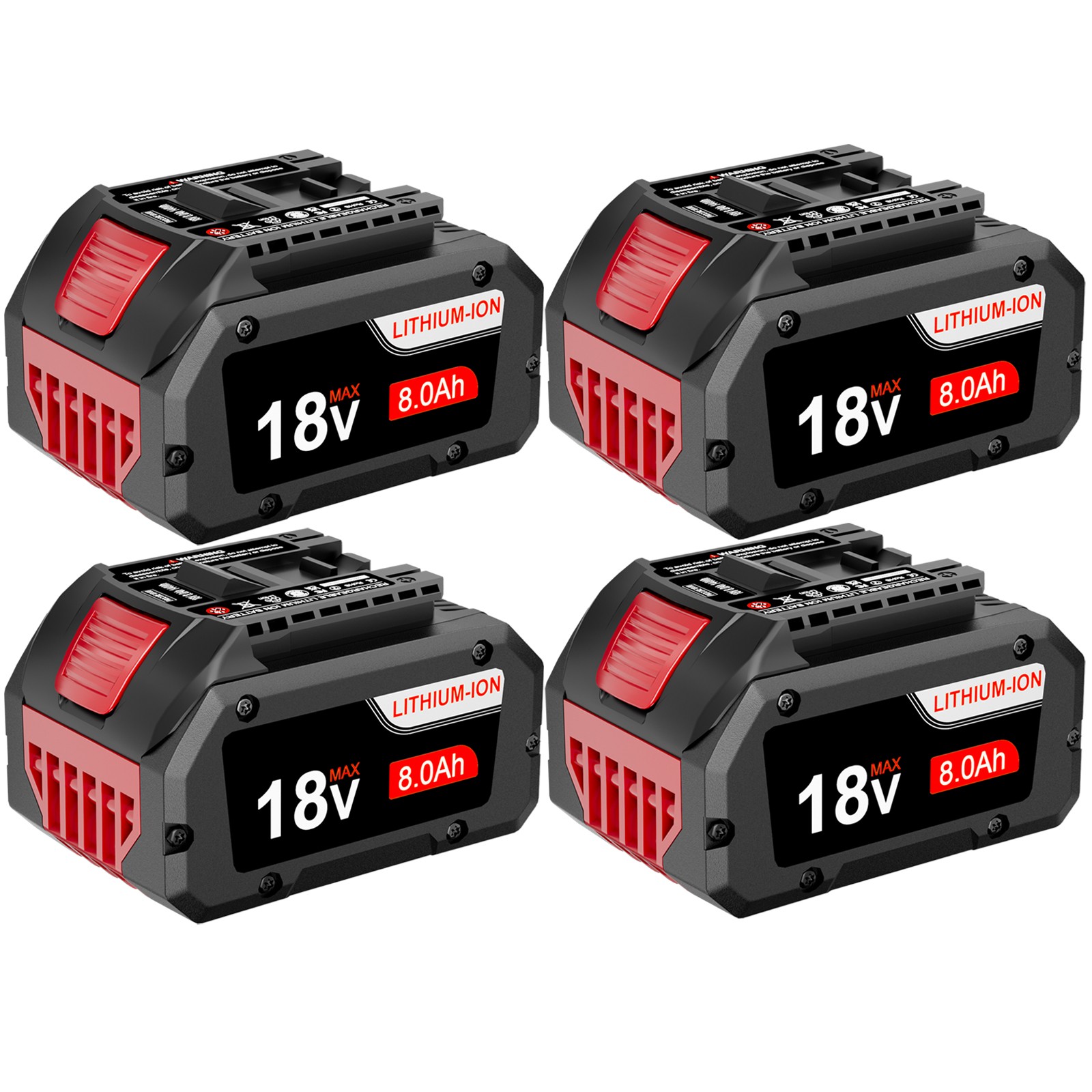 4 PACK For Bosch 18V Lithium-Ion Battery Professional GBA BAT609 BAT620 BAT610 4 PACK For Bosch 18V Lithium-Ion Battery Professional GBA BAT609 BAT620 BAT610
