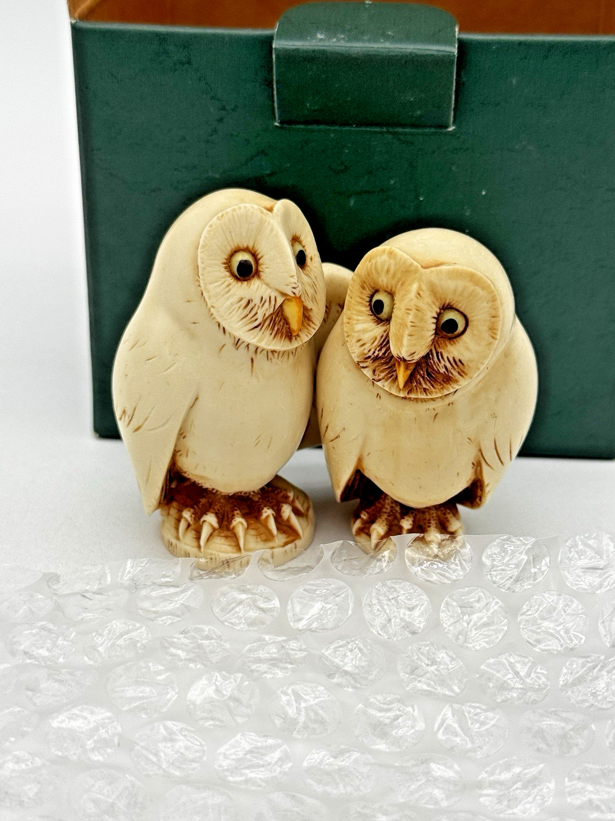 Harmony Kingdom Franklin & Eleanor Owls UK Made Two by Two 1788 Harmony Kingdom Franklin & Eleanor Owls UK Made Two by Two 1788