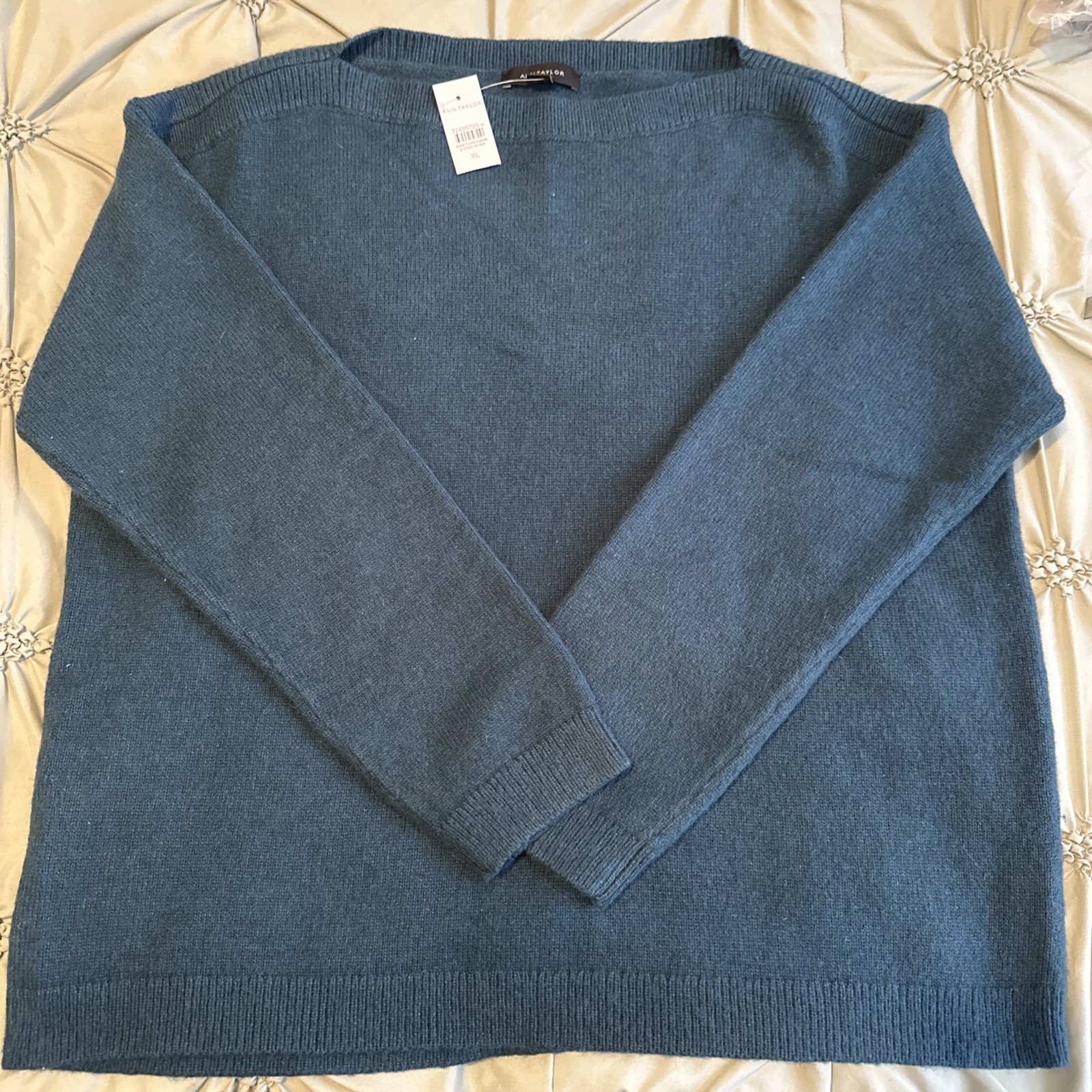 Ann Taylor NWT Teal XL Pullover Sweater #371 Ann Taylor NWT Teal XL Pullover Sweater #371